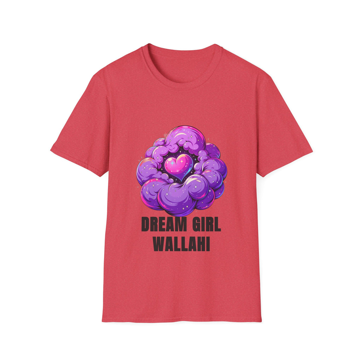 Dream Girl Wallahi T-Shirt — Cute Purple Heart Cloud Graphic Tee - Trending Now - August 2026