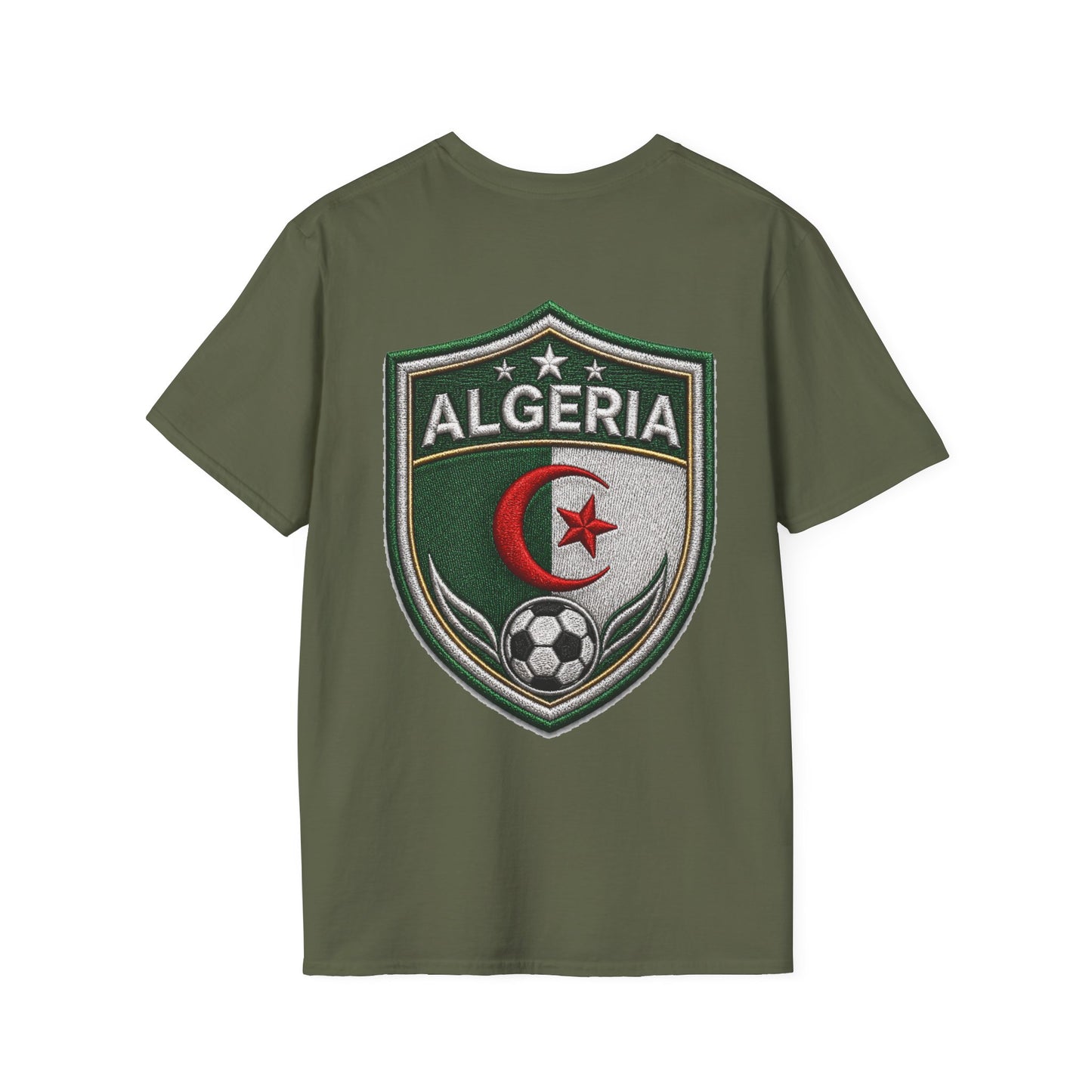 Algeria Football Fan Tee — "Green Desert Fire" Soccer Shirt