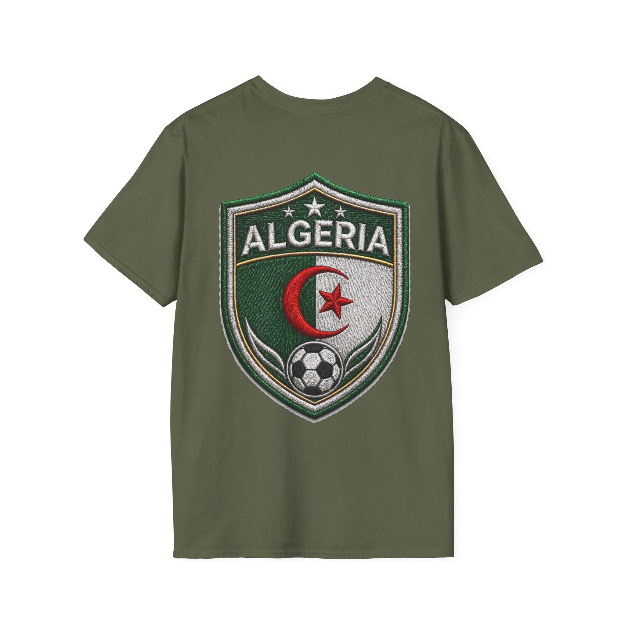 Algeria Football Fan Tee — "Green Desert Fire" Soccer Shirt