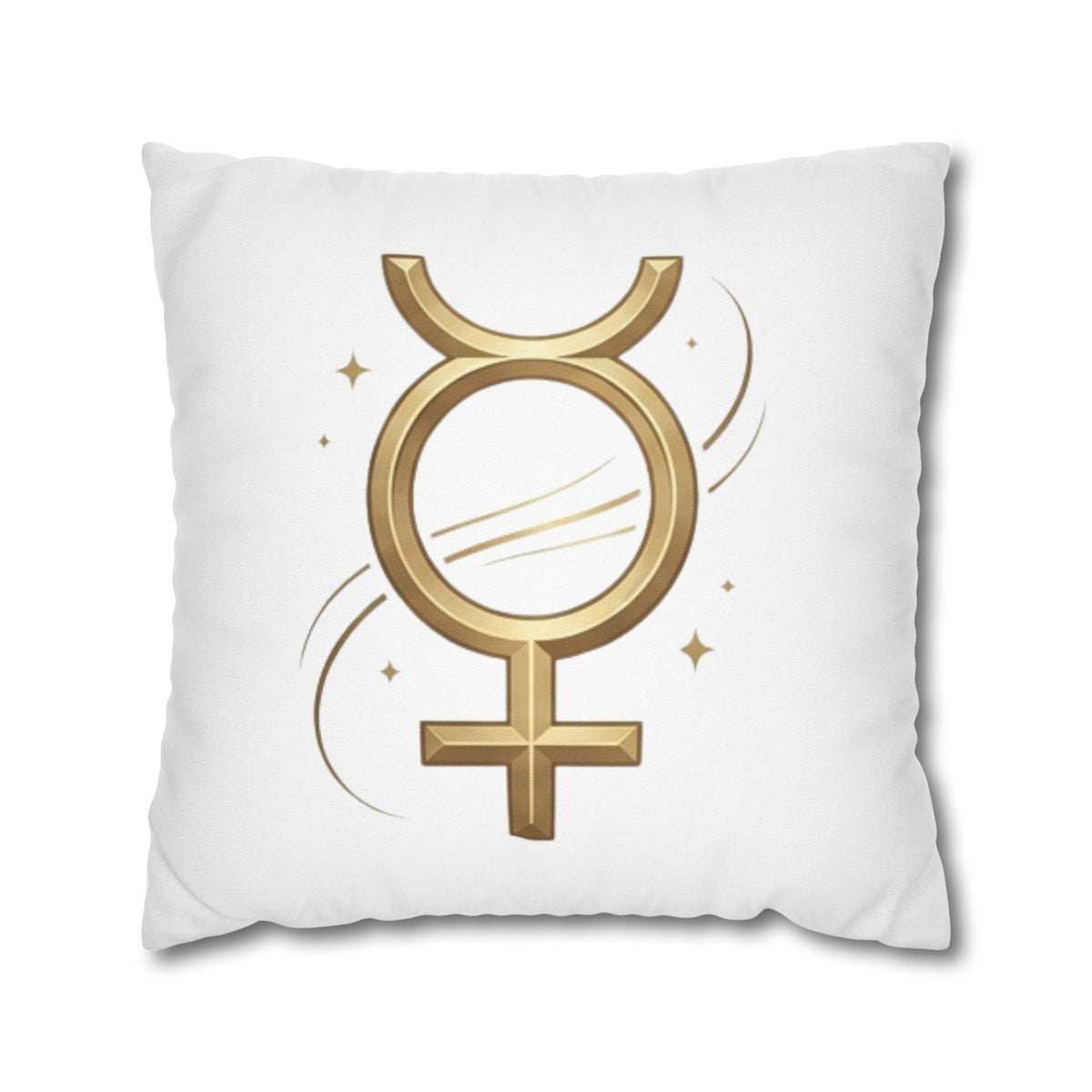 Virgo Mercury Retrograde Golden Glyph Pillowcase