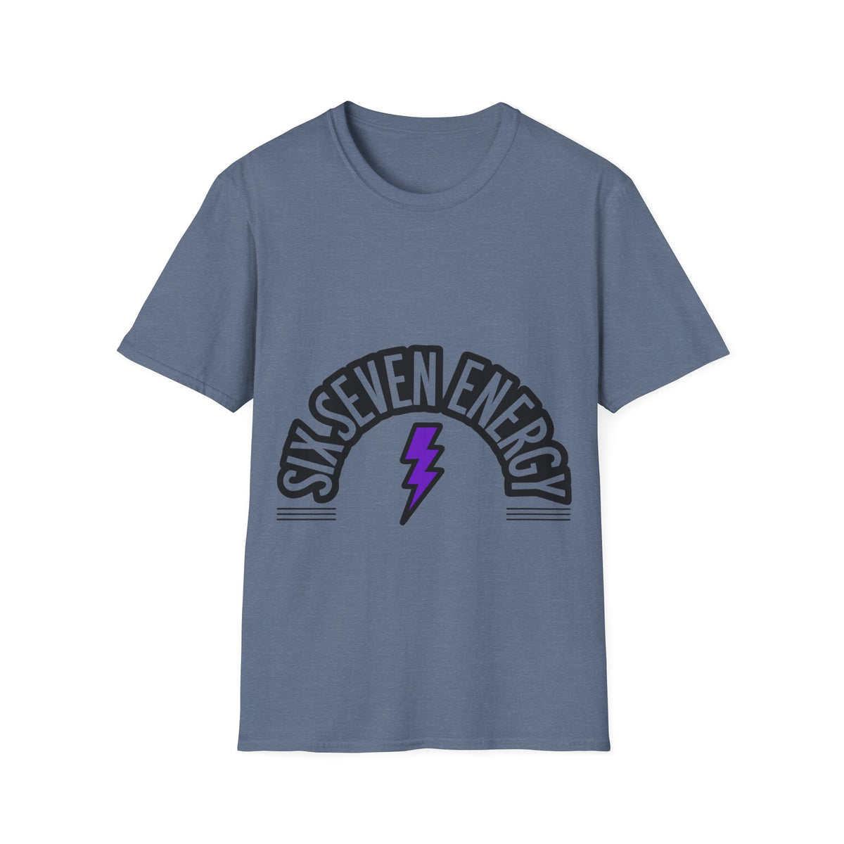 Six Seven Energy Retro Lightning Tee - Bold Slogan Punk Rock Graphic T-Shirt - Trending Now - September 2026