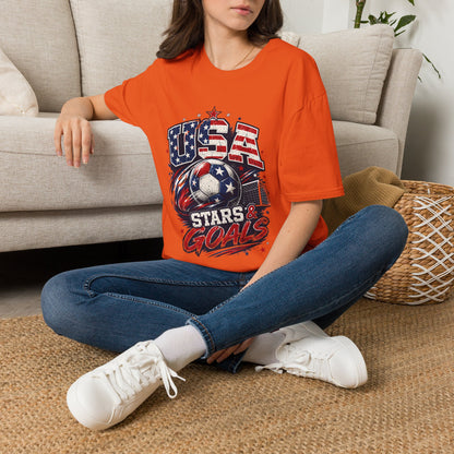 USA Stars & Goals Soccer T-Shirt