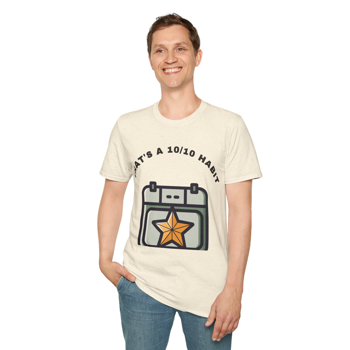 T-Shirt — "That's a 10/10 Habit" Star Patch Graphic Tee - Trending Now - September 2026