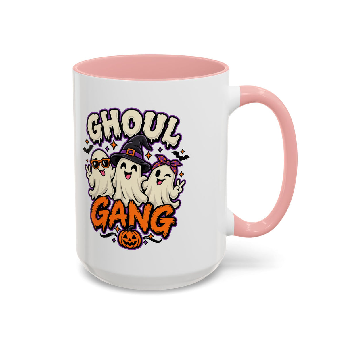 Ghoul Gang Coffee Mug — Cute Halloween Ghosts Accent Mug (11/15oz)