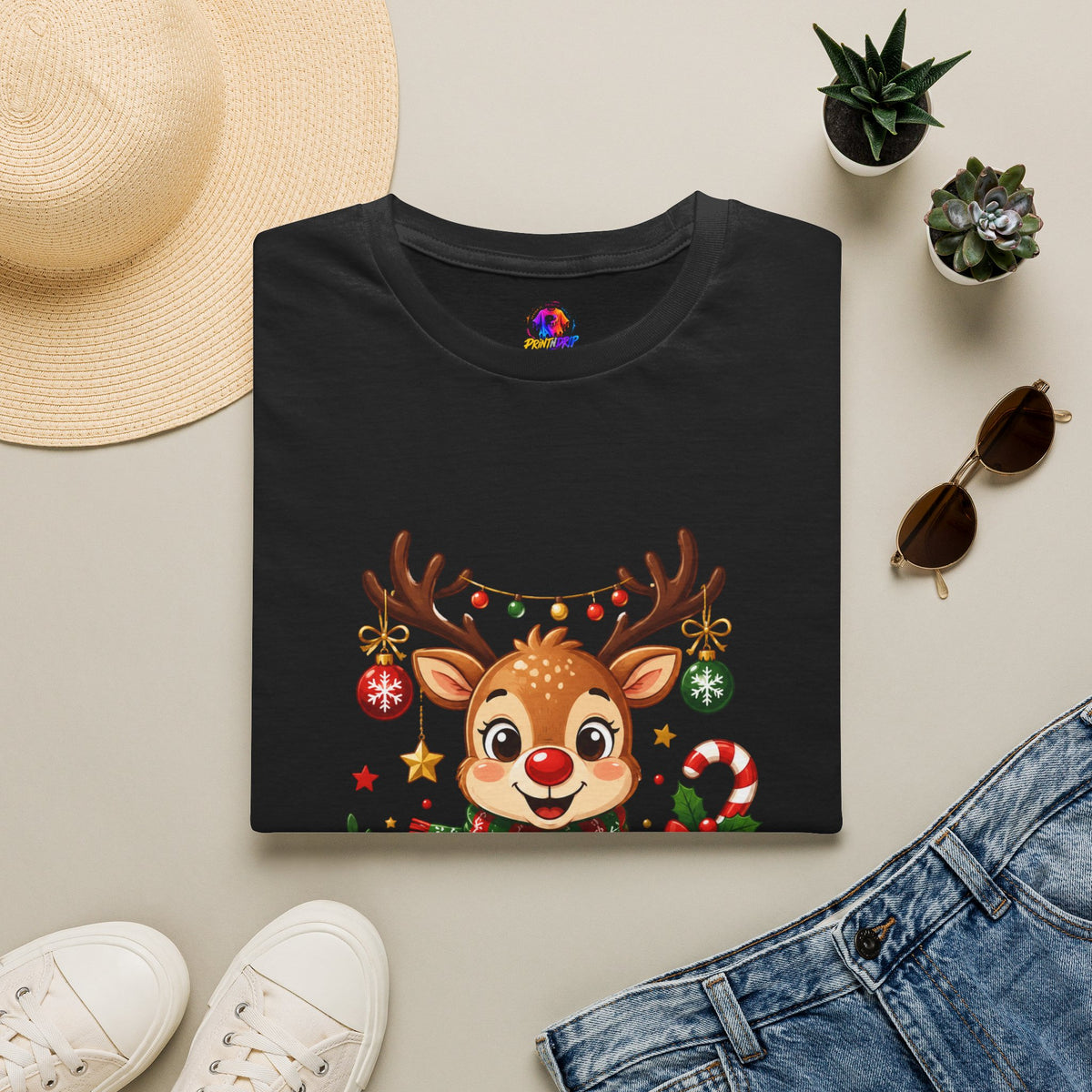 Little Reindeer T-Shirt — Cute Christmas Holiday Kids & Family Shirt