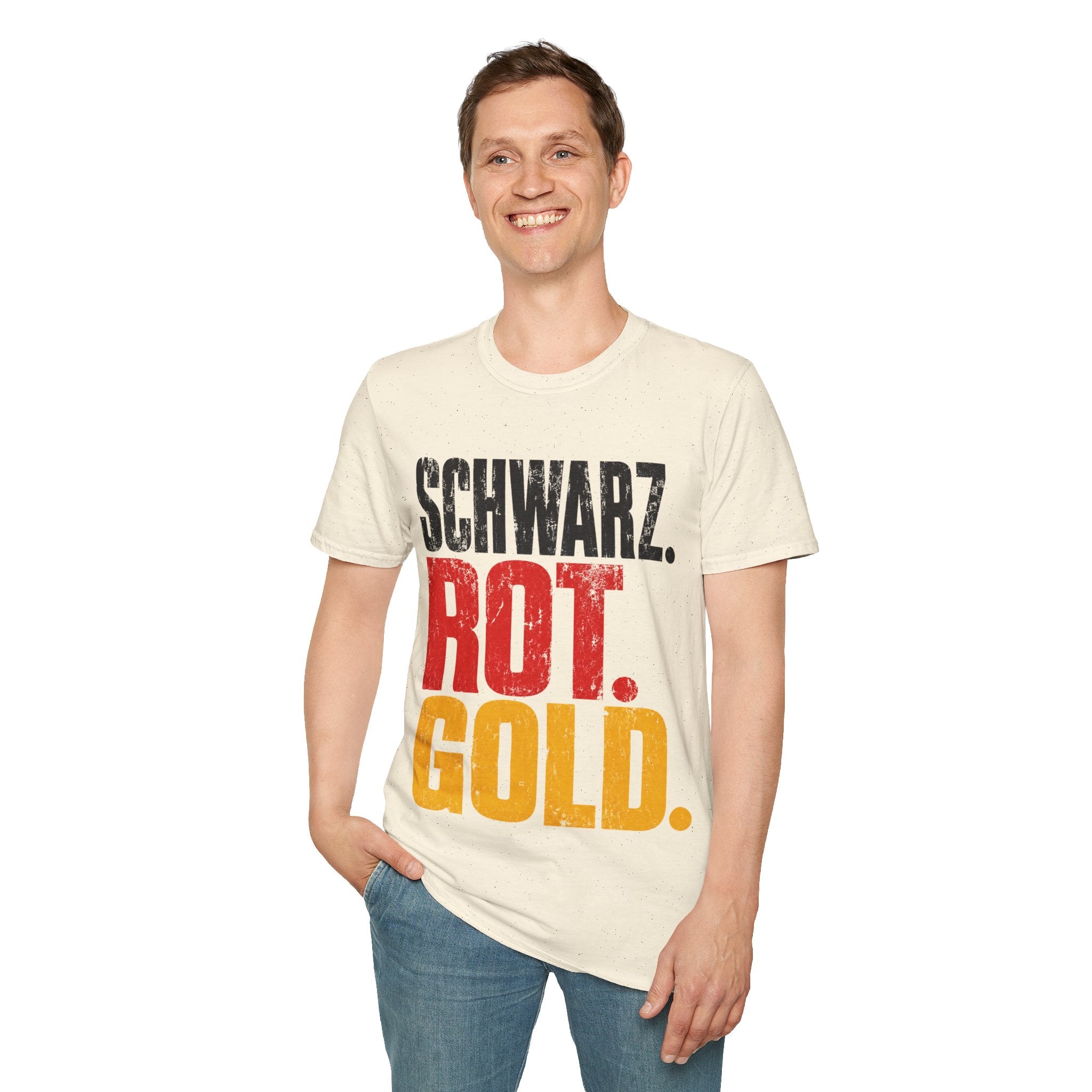 Germany Schwarz Rot Gold T-Shirt — German Flag Pride Graphic Tee