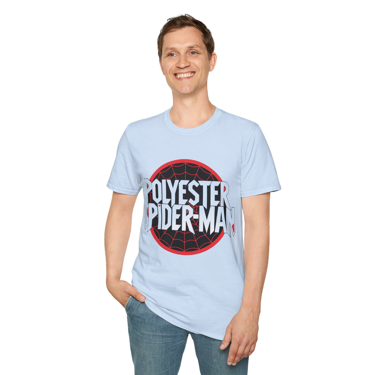 Polyester Spider-Man T-Shirt — Retro Web Logo Graphic Tee - Trending Now - August 2026