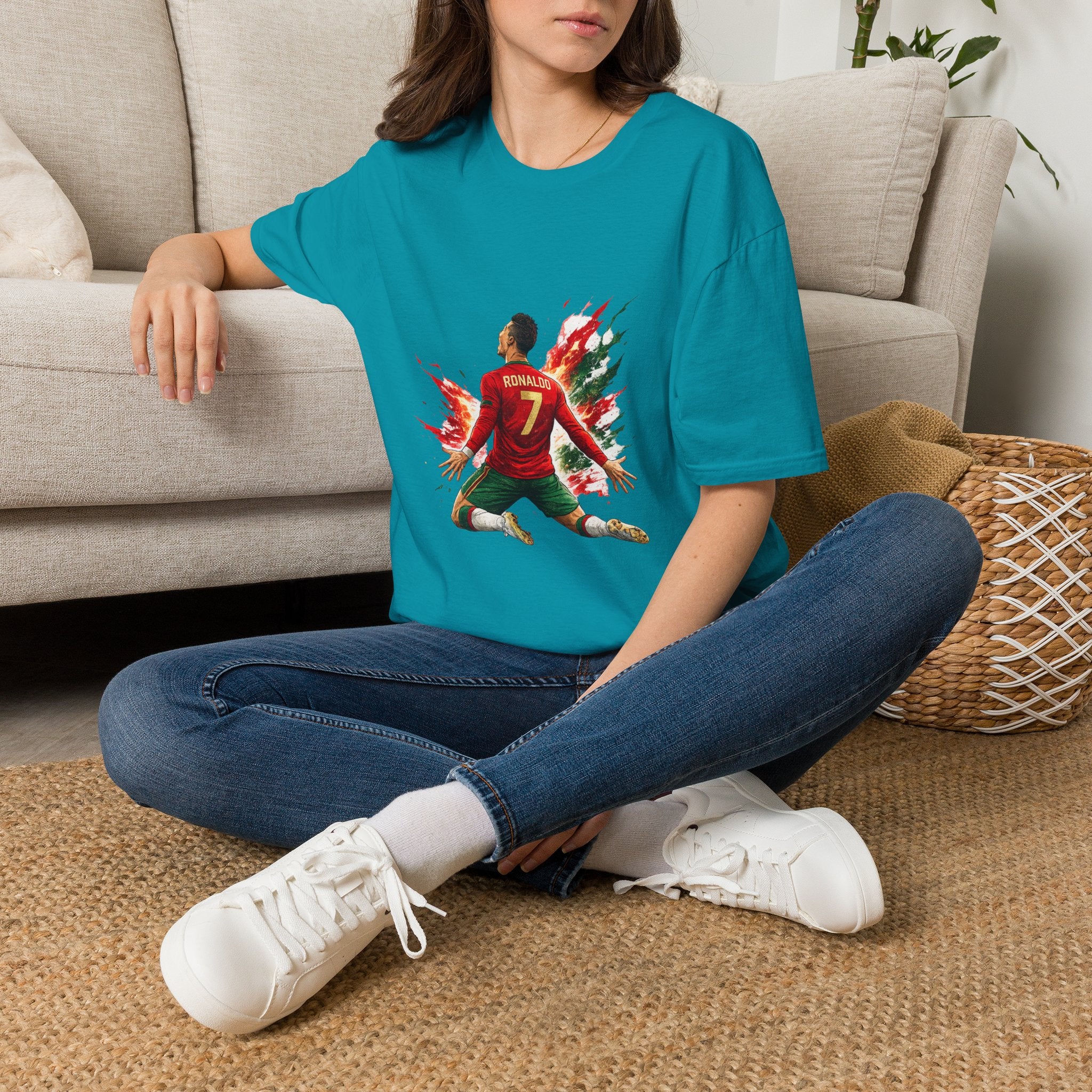 Portugal Soccer Player #7 Graphic T‑Shirt — Dynamic Portugal Fan Tee