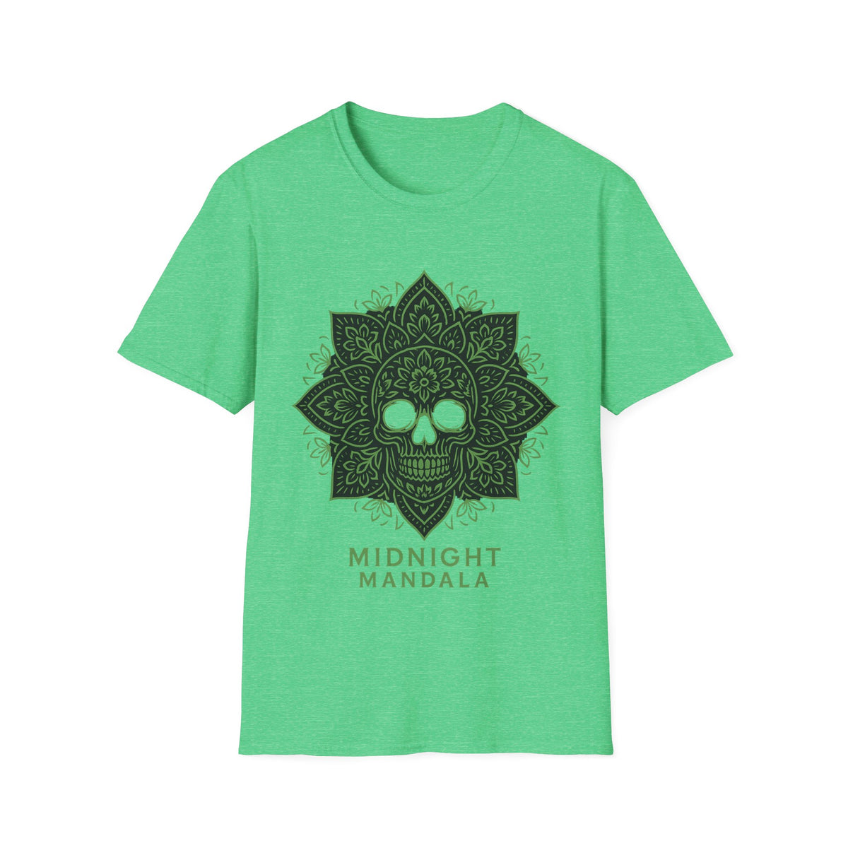Mandala Skull T-Shirt — Midnight Mandala Floral Skull Tee - Trending Now - August 2026