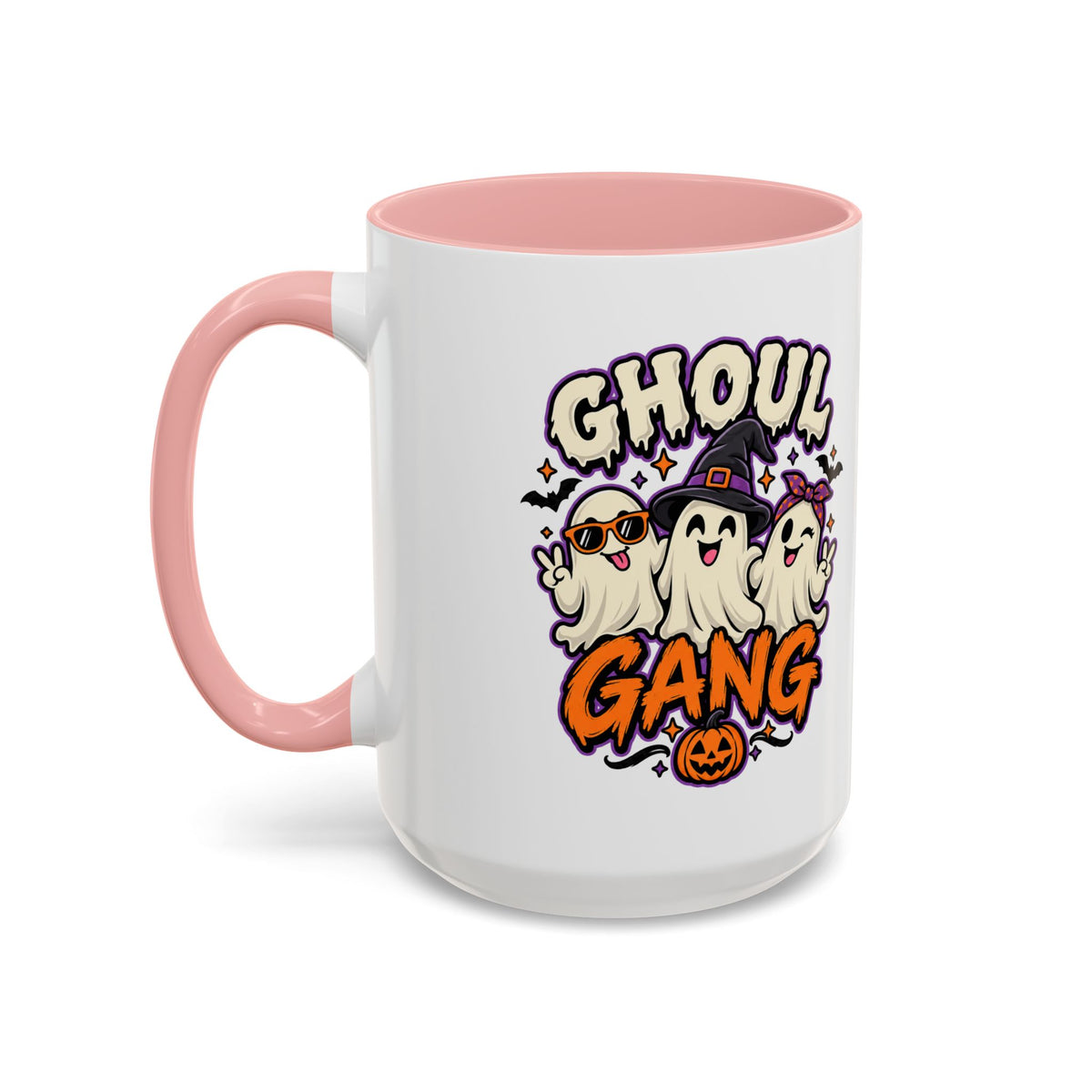 Ghoul Gang Coffee Mug — Cute Halloween Ghosts Accent Mug (11/15oz)