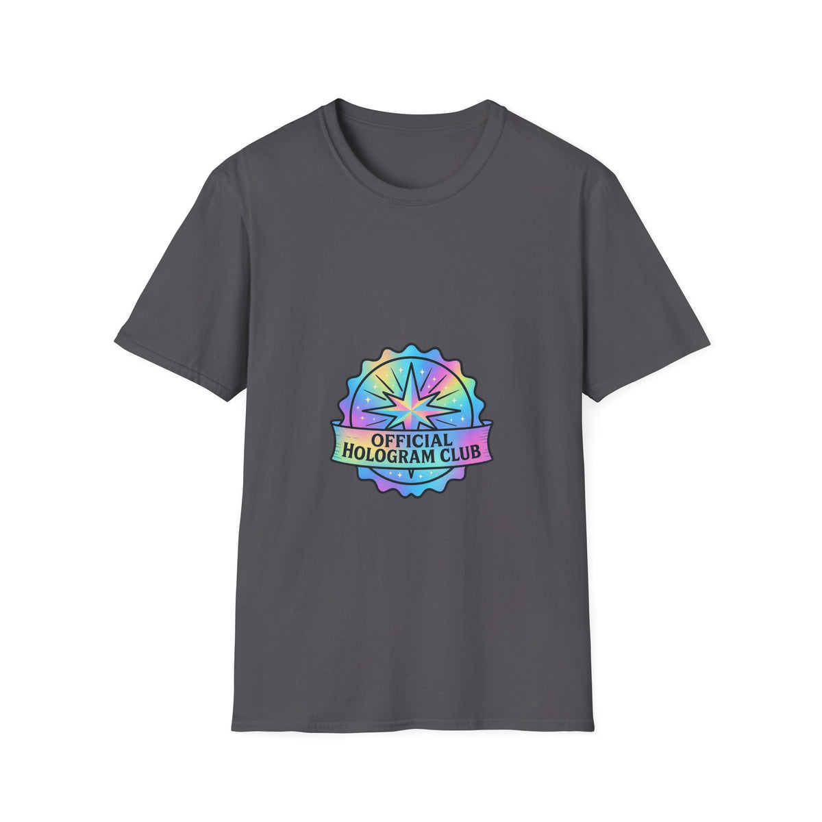 Official Hologram Club Rainbow Holographic T-Shirt - Trending Now - October 2026