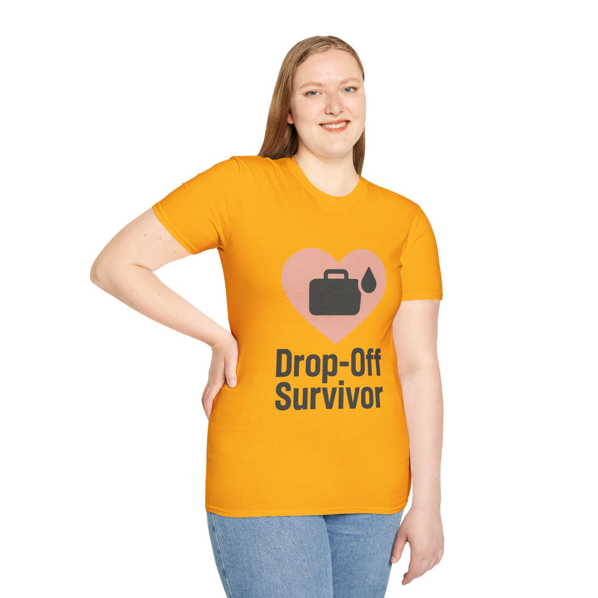 Drop-Off Survivor T-Shirt — Heart & Inkjet Printer Rescue Tee - Trending Now - August 2026