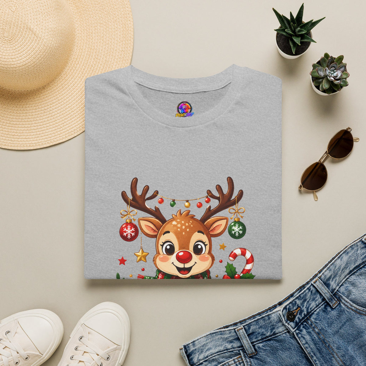 Little Reindeer T-Shirt — Cute Christmas Holiday Kids & Family Shirt