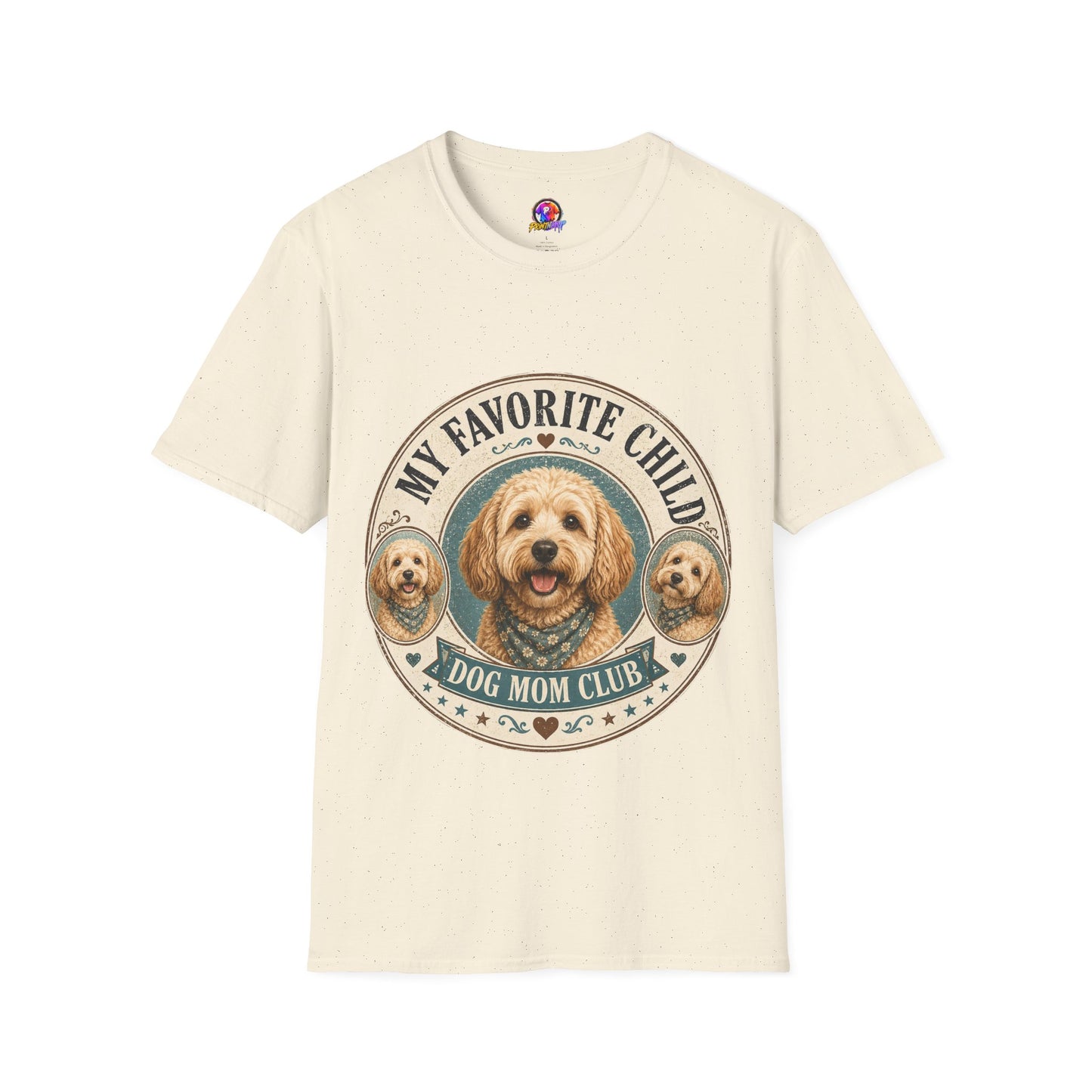 Dog Mom T-Shirt — "My Favorite Child" Cute Goldendoodle Graphic Tee