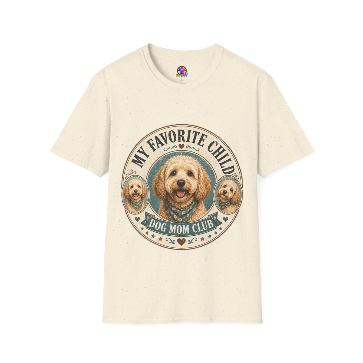 Dog Mom T-Shirt — "My Favorite Child" Cute Goldendoodle Graphic Tee