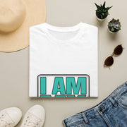 I Am My Perimeter Teal Block Badge T-Shirt - Minimalist Graphic Quote Tee - Trending Now - September 2026