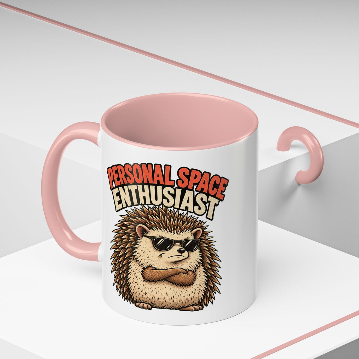 Funny And Witty "Personal Space Enthusiast" Accent Coffee Mug (11, 15oz)