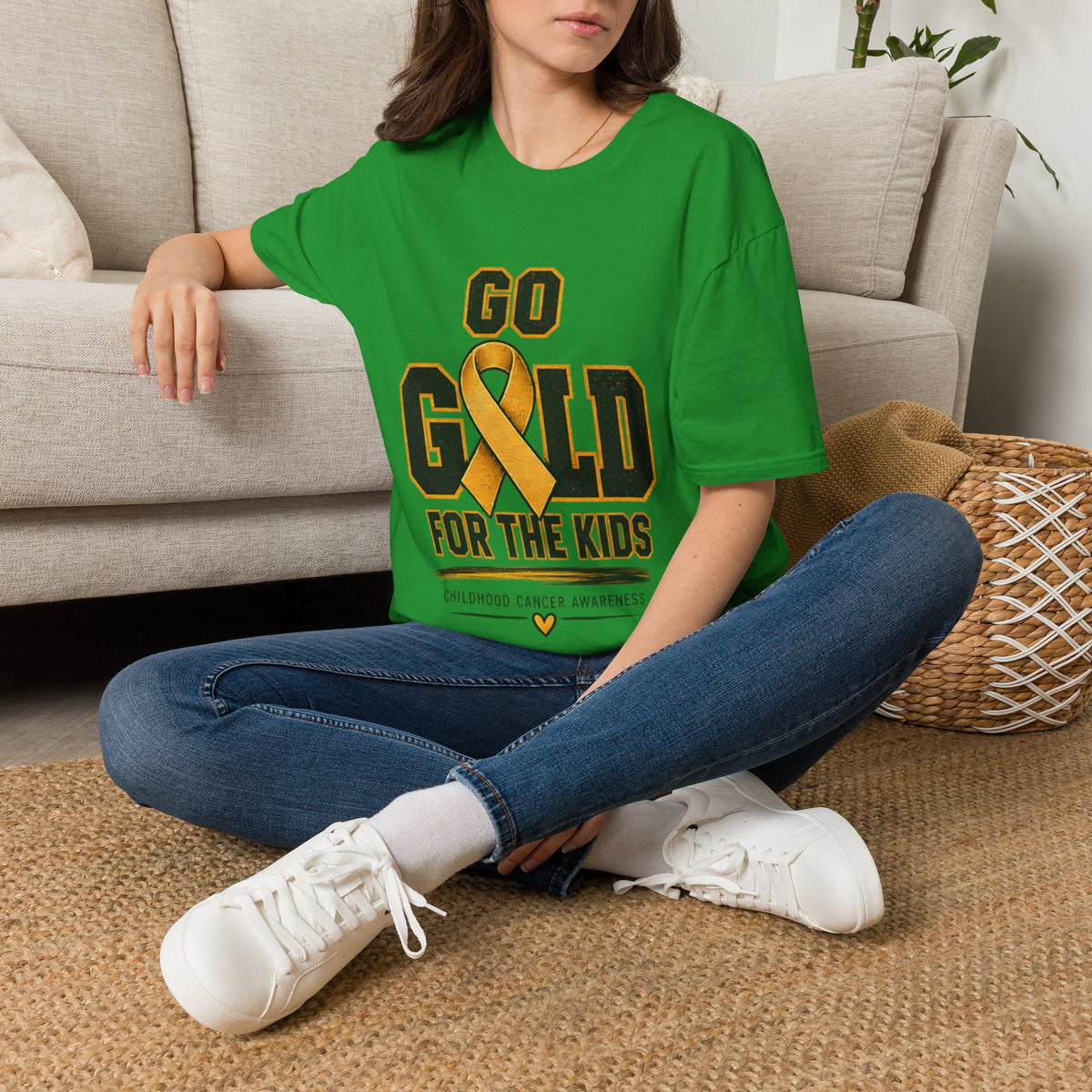 Go Gold For The Kids T-Shirt — Childhood Cancer Awareness Tee