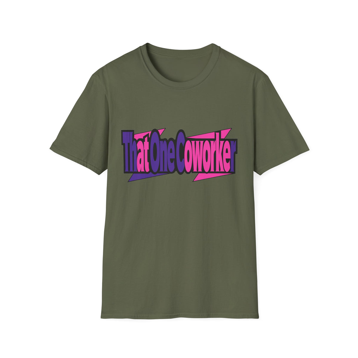 T-Shirt — Retro Pink & Purple 'That One Coworker' Graphic Tee - Trending Now - August 2026