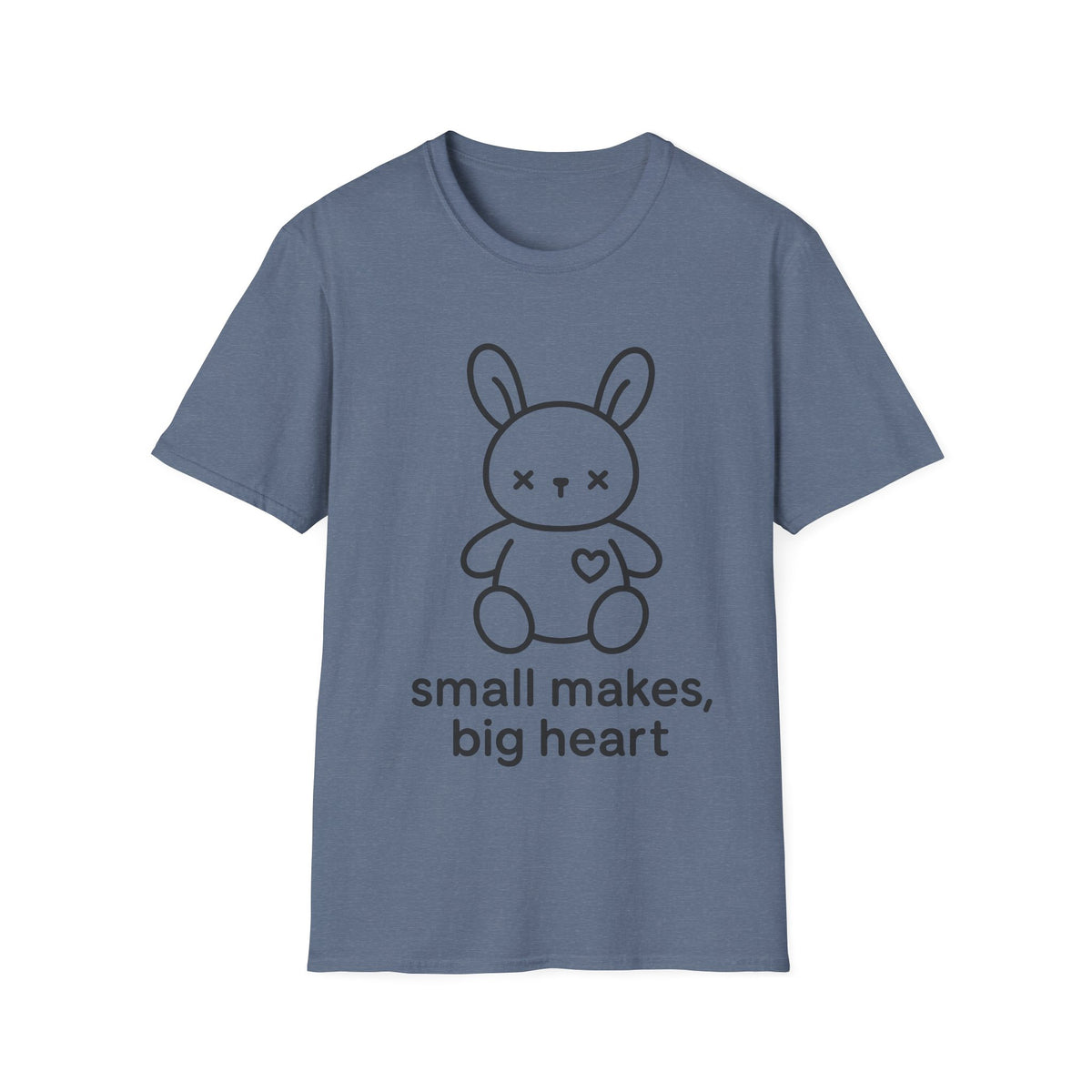 "Small Makes, Big Heart" Cute Amigurumi Bunny Tee - Crafting Crochet Yarn Lover White T-Shirt - Trending Now - September 2026