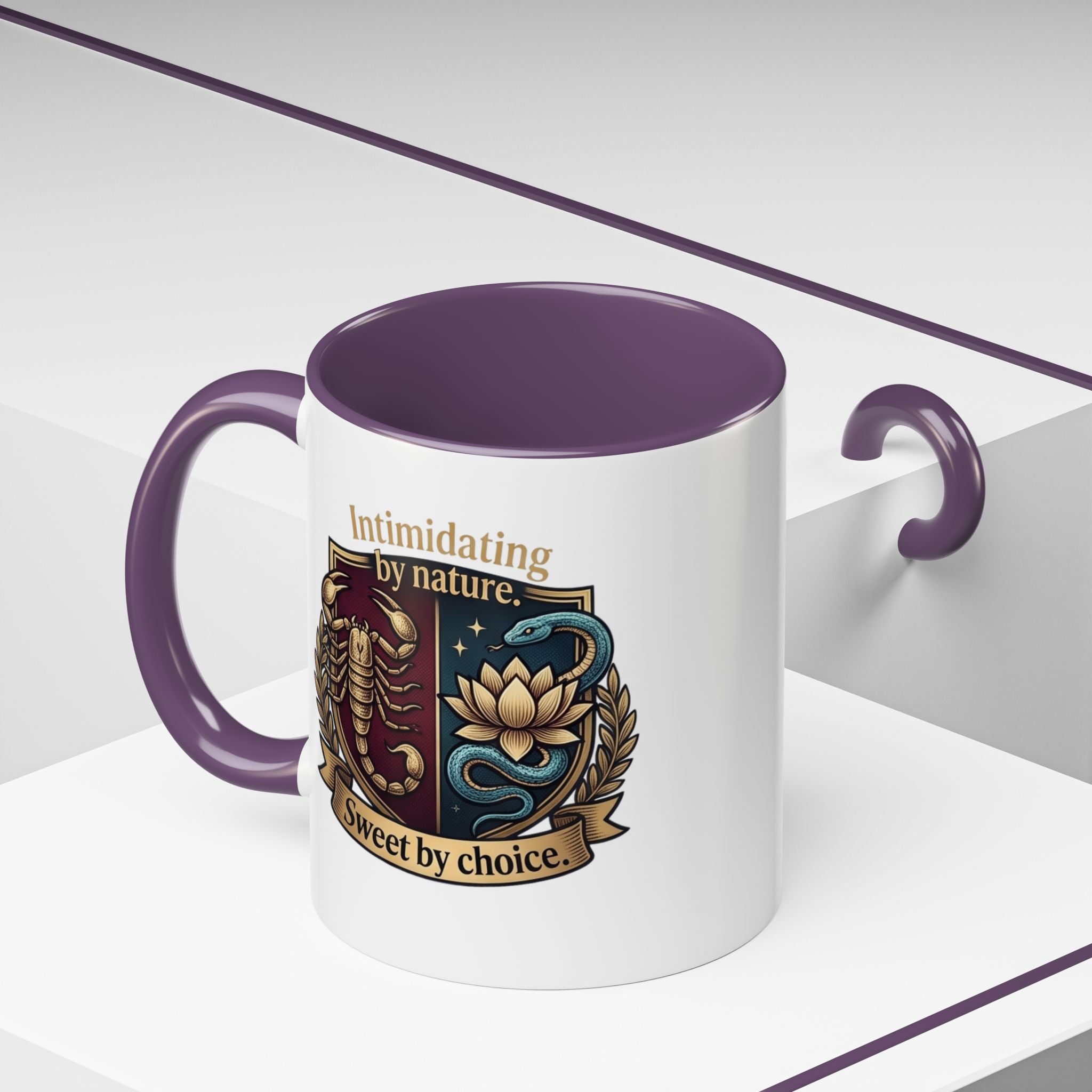 Intimidating by Nature, Sweet by Choice Accent Coffee Mug (11/15oz)