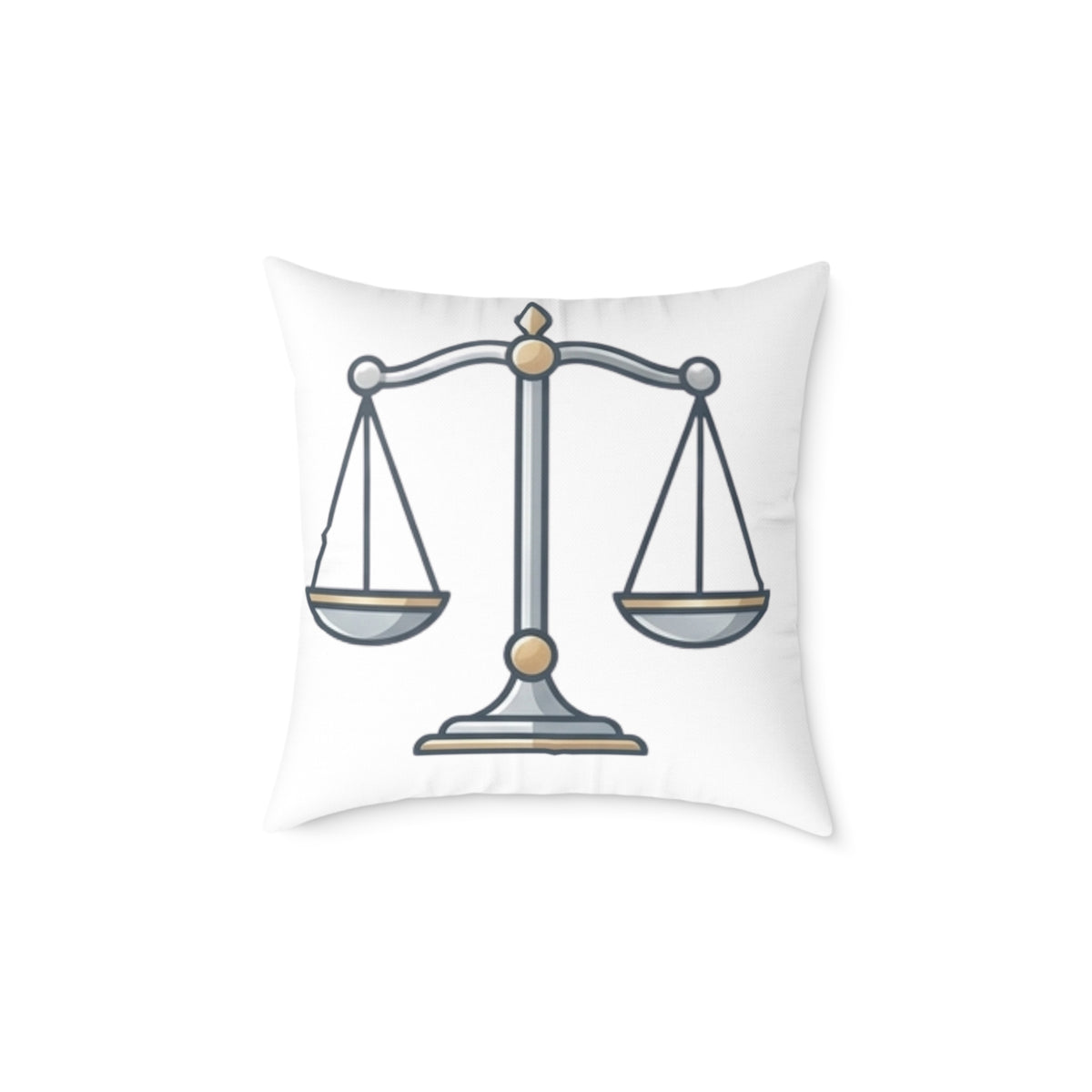Balance Zodiac Libra Astrological Square Poly Canvas Pillow