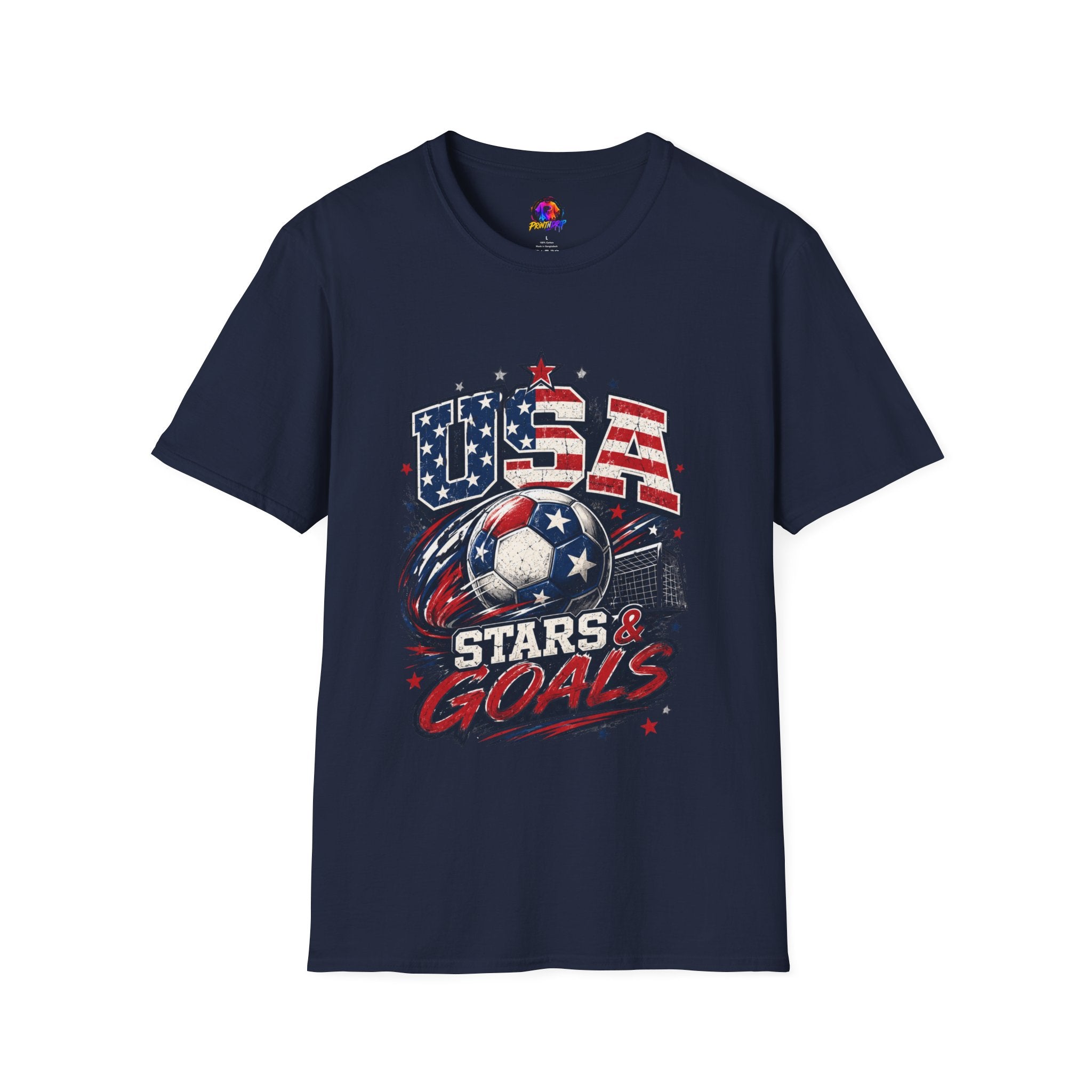 USA Stars & Goals Soccer T-Shirt