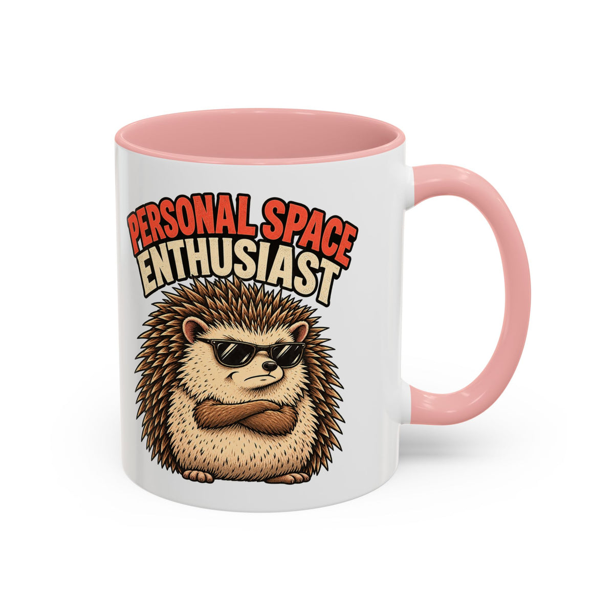 Funny And Witty "Personal Space Enthusiast" Accent Coffee Mug (11, 15oz)