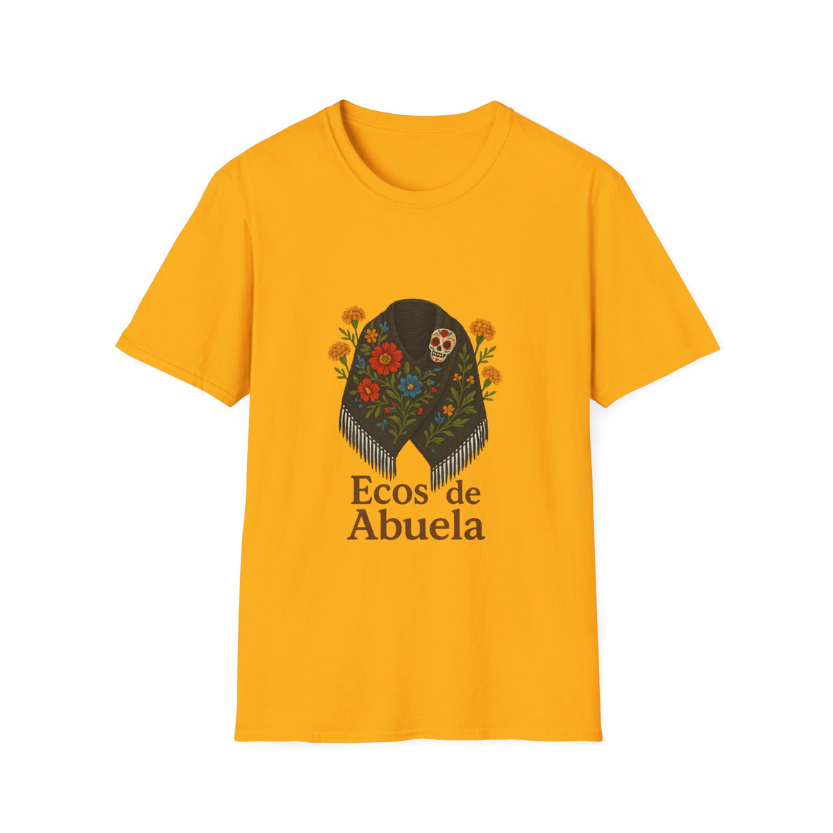 'Ecos de Abuela' Floral Graphic T-Shirt — Spanish Grandma Gift - Trending Now - October 2026