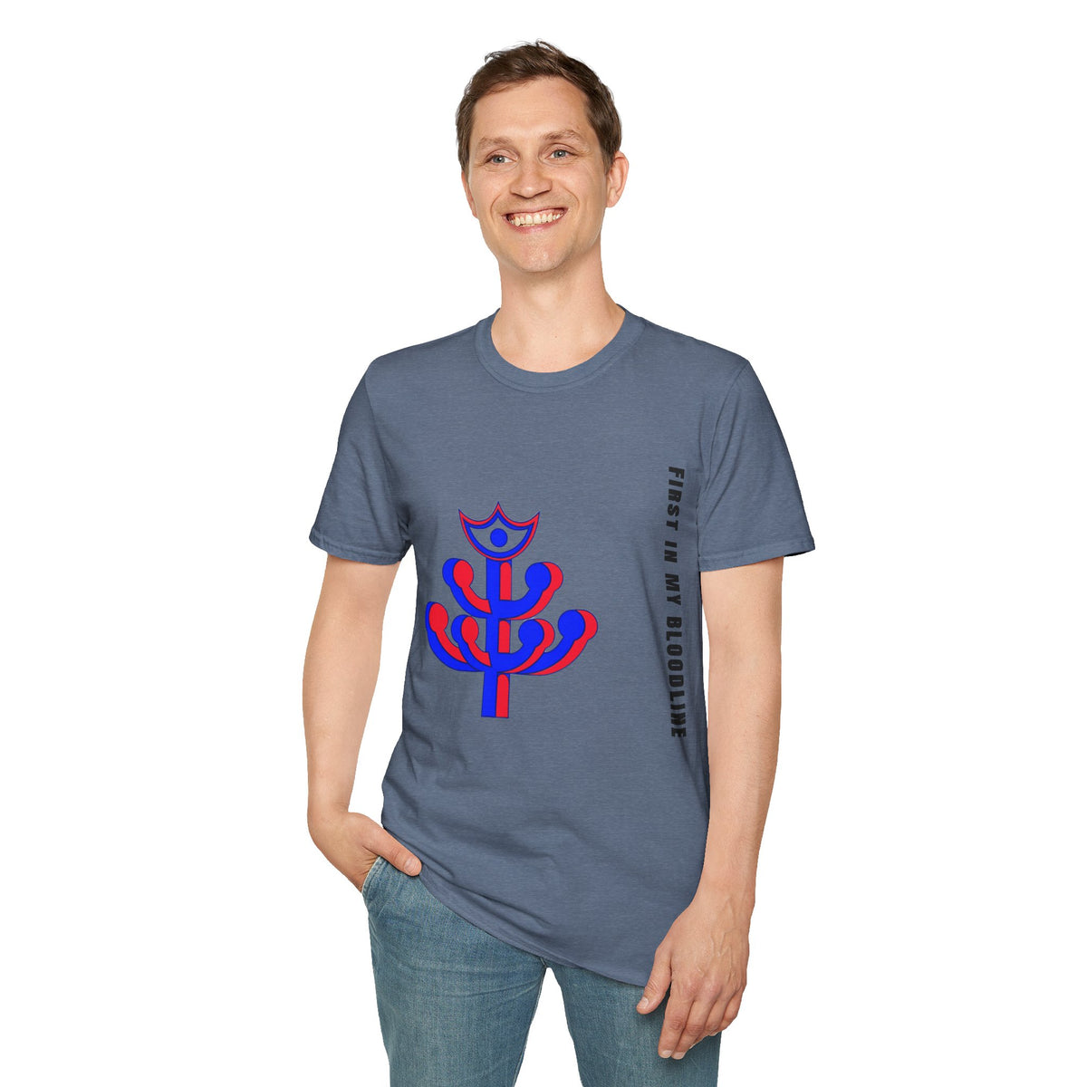 Abstract Floral Tee — Modern Red & Blue Graphic T-Shirt - Trending Now - September 2026