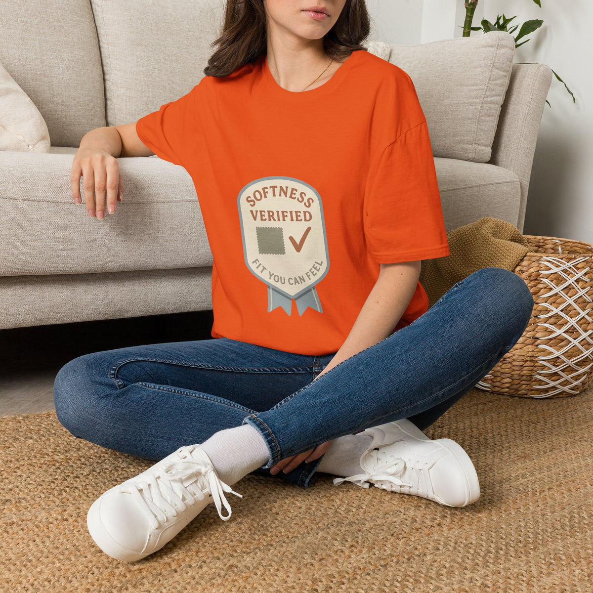 Softness Verified Badge T-Shirt — Cozy Comfort Graphic Tee - Trending Now - October 2026