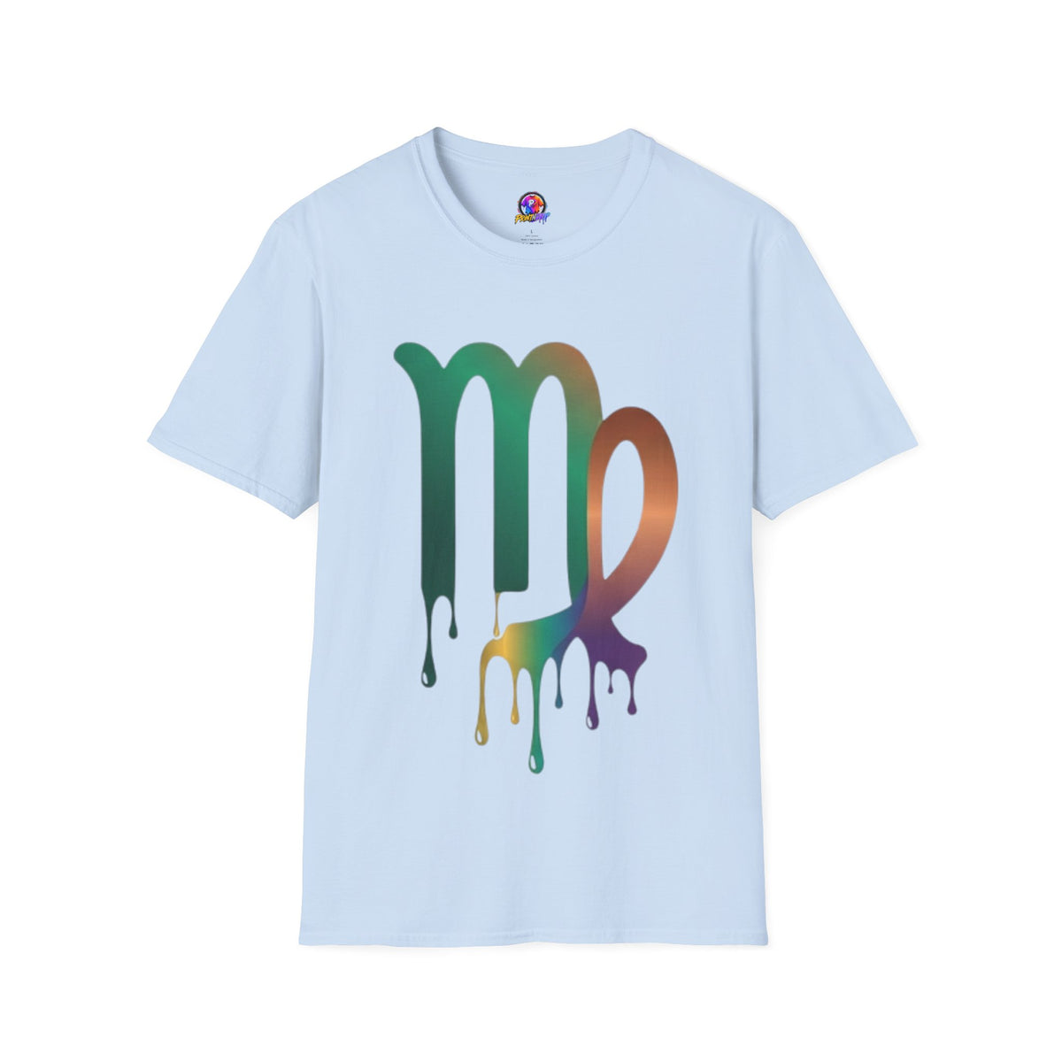 Virgo Zodiac Drip T-Shirt — Colorful Virgo Sign Astrology Tee