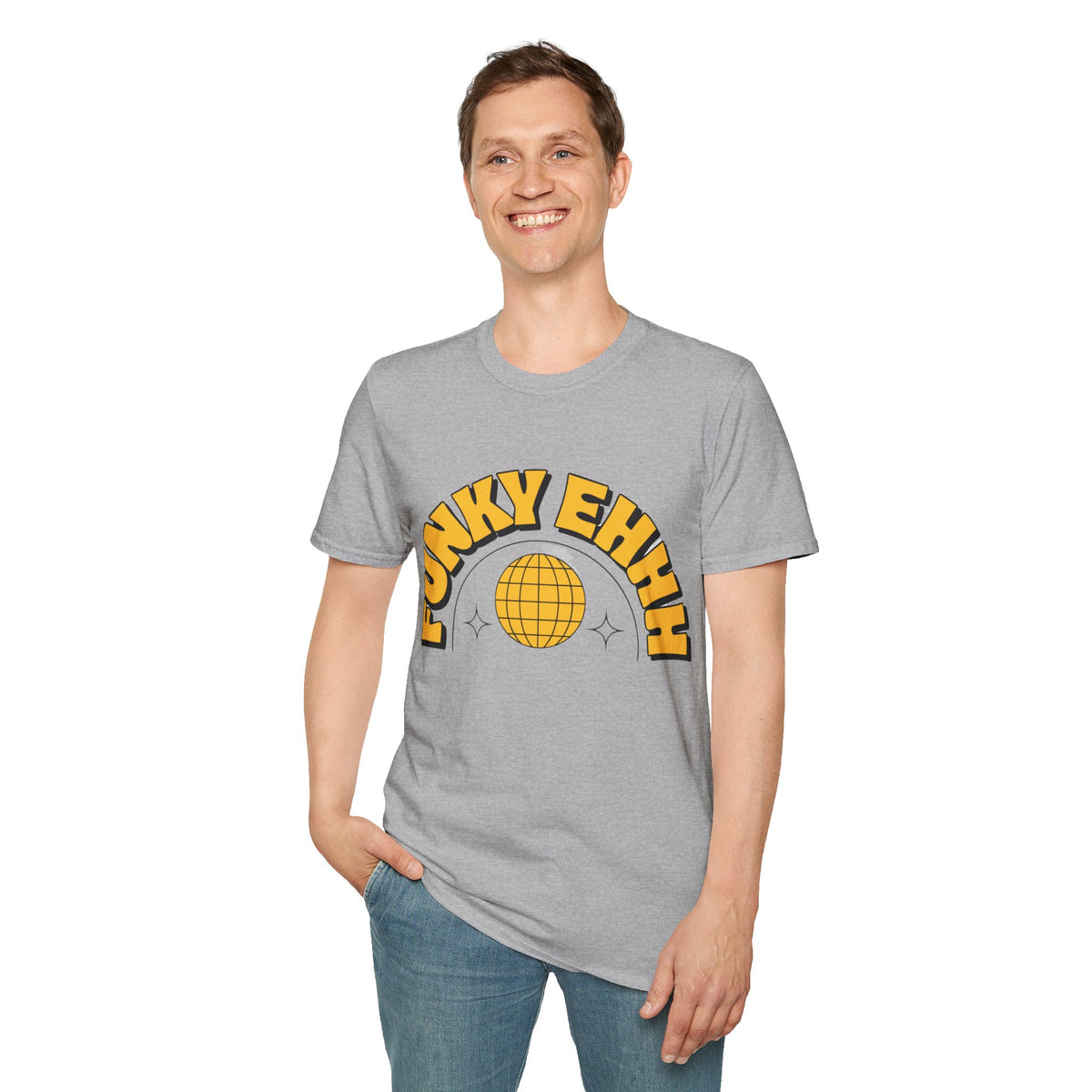 Funky Ehhh T-Shirt — Retro Yellow Disco Graphic Tee - Trending Now - August 2026