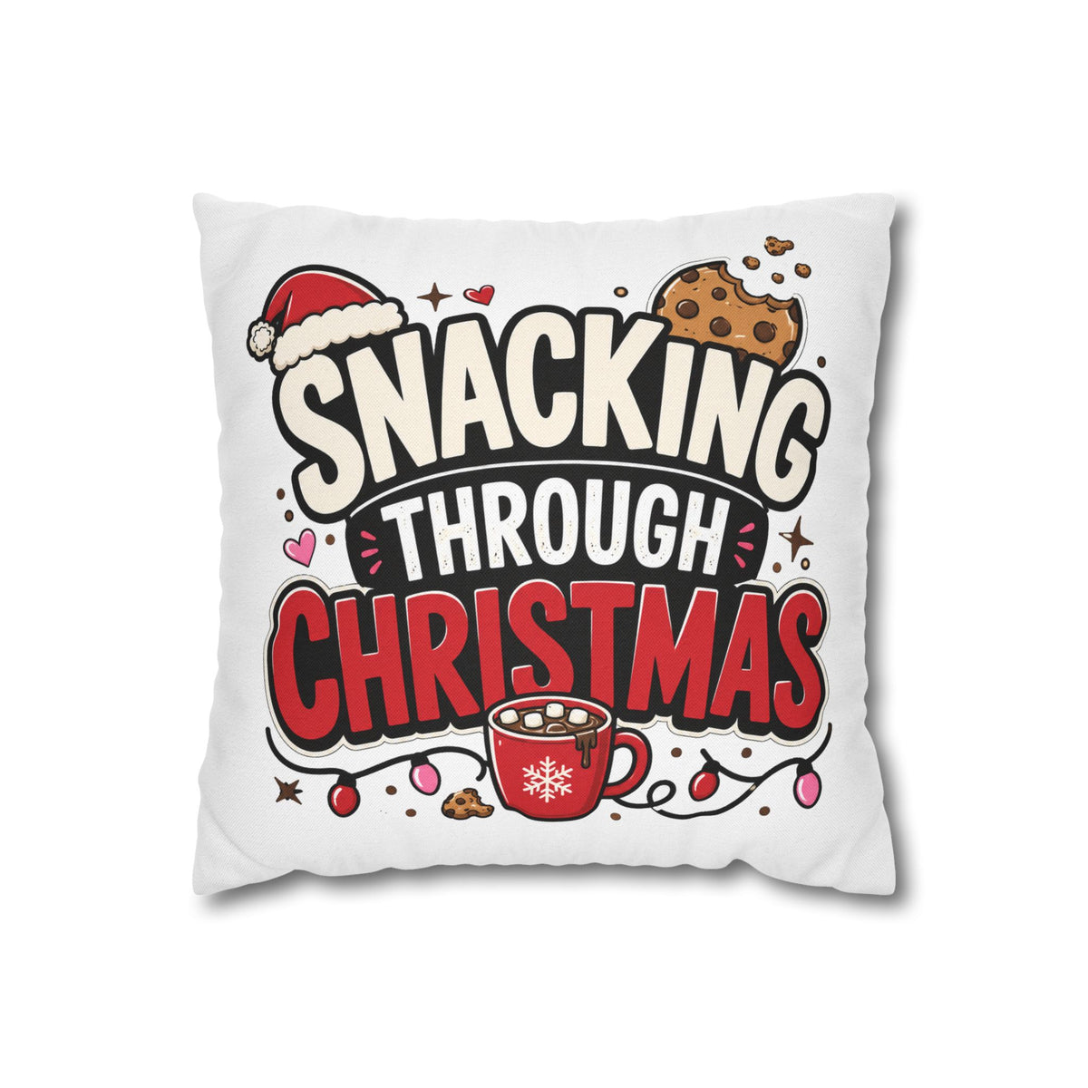 Snacking Through Christmas Pillowcase Modern Day Christmas