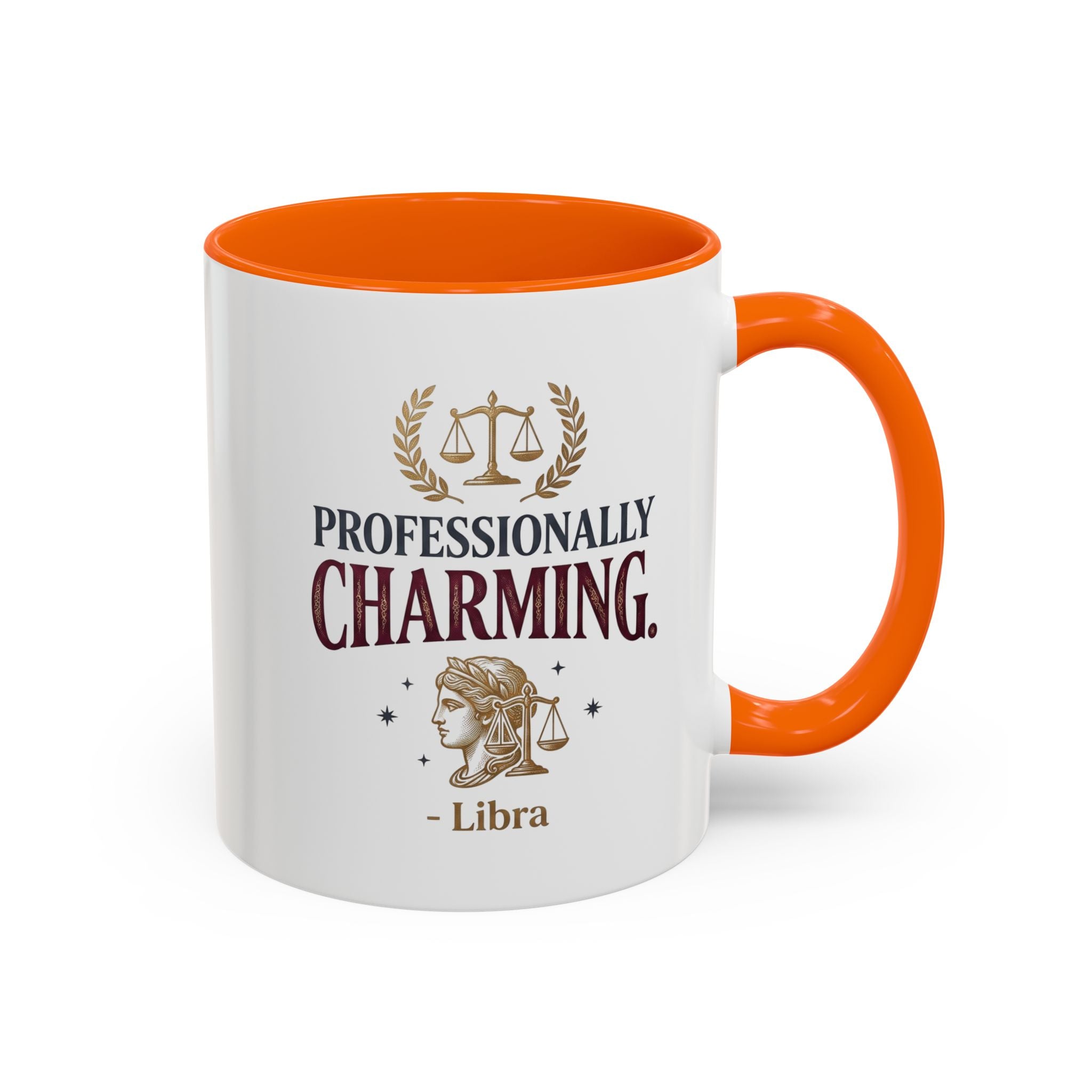 Libra 'Professionally Charming' Accent Coffee Mug — Zodiac Astrology Gift