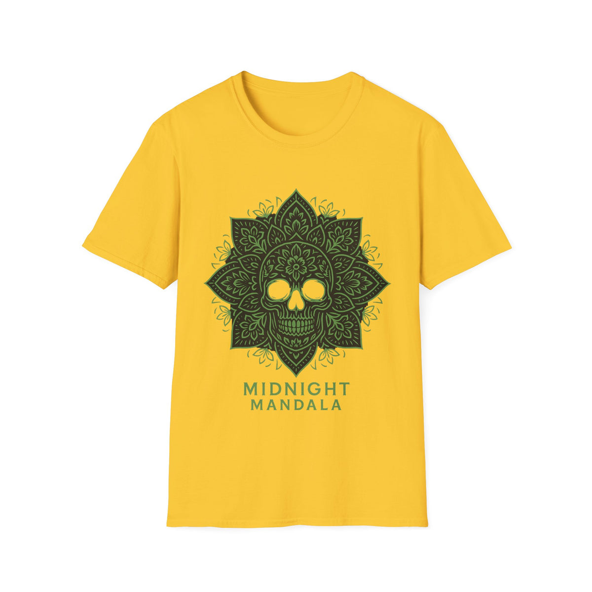 Mandala Skull T-Shirt — Midnight Mandala Floral Skull Tee - Trending Now - August 2026