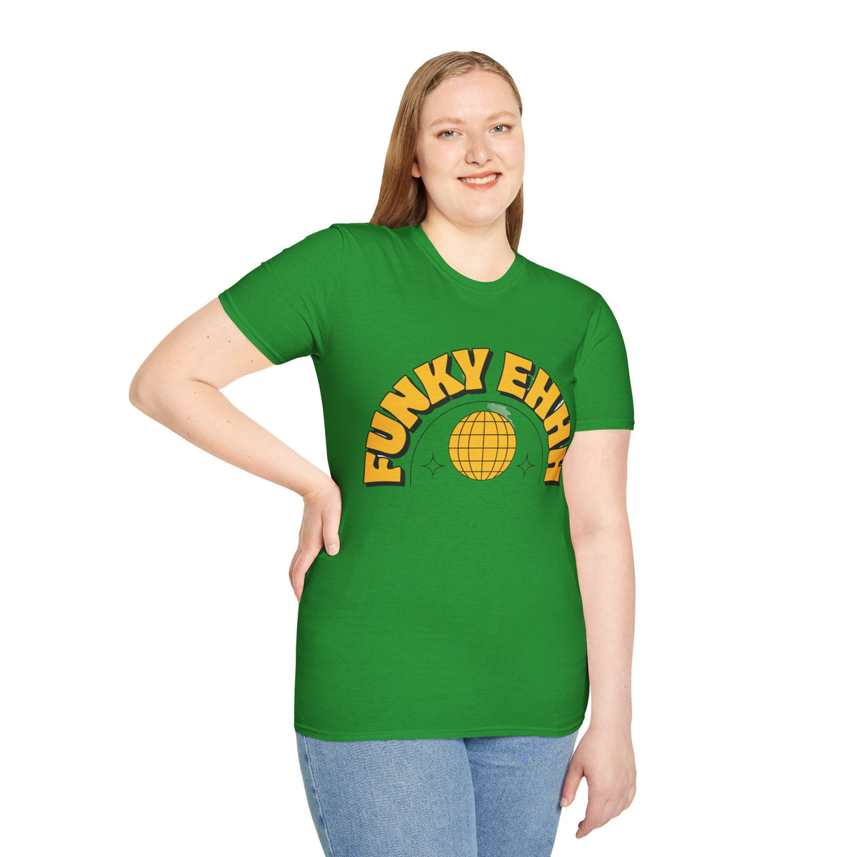 Funky Ehhh T-Shirt — Retro Yellow Disco Graphic Tee - Trending Now - August 2026