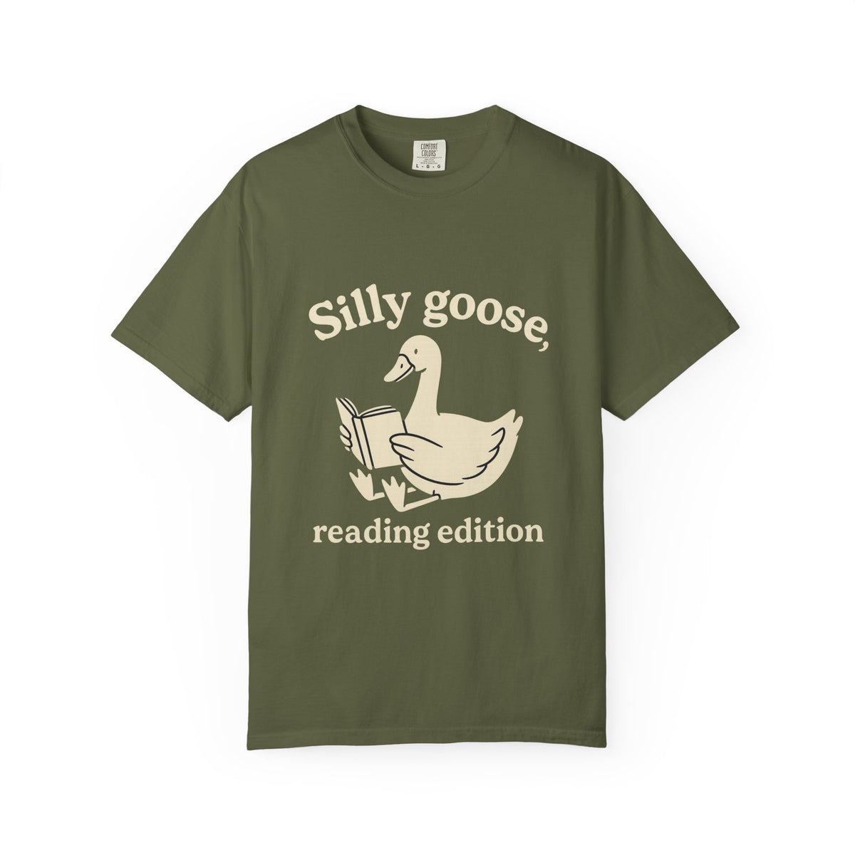 Silly Goose Reading Edition Tee - Cute Book Lover Animal Graphic T-Shirt - Trending Now - October 2026