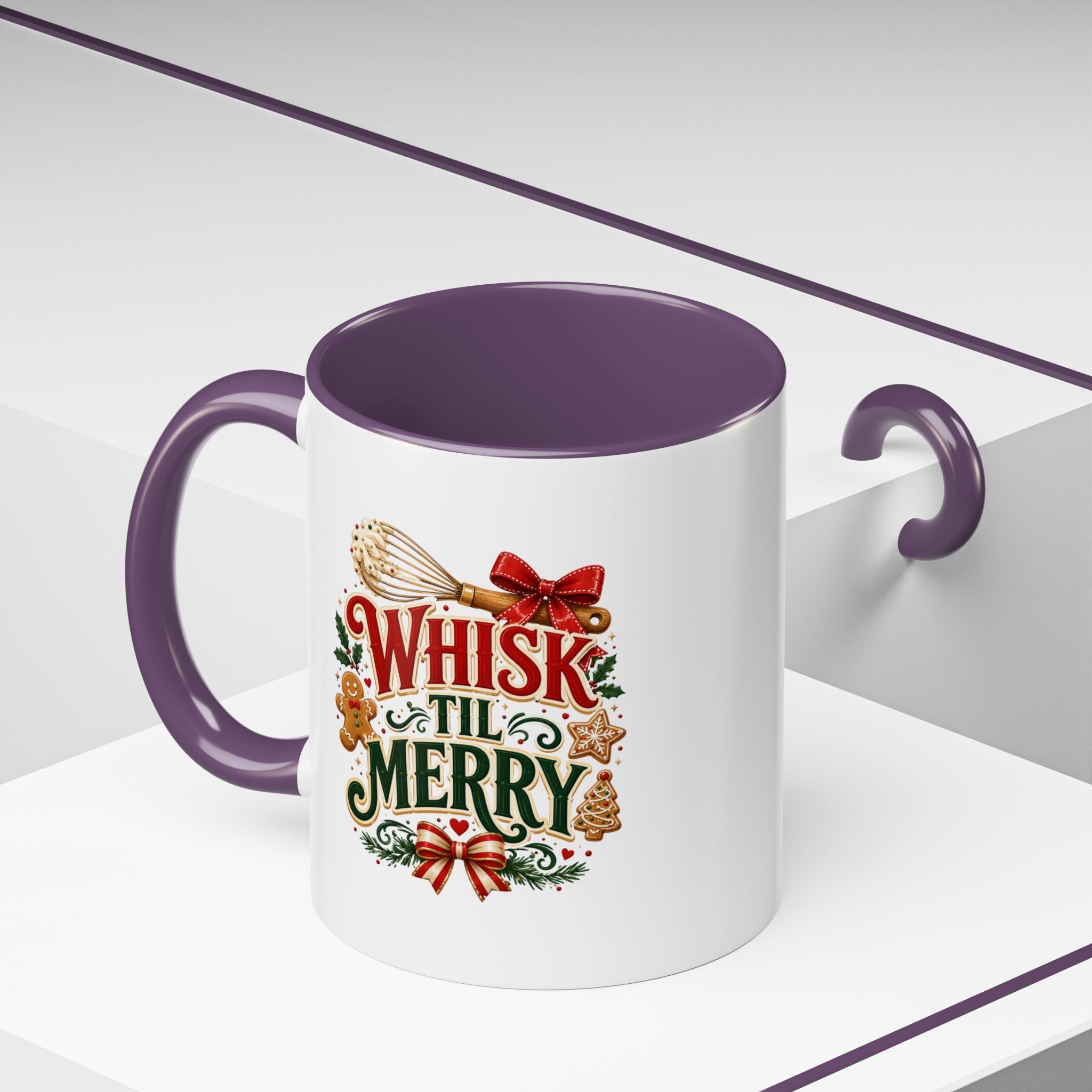 Whisk 'Til Merry Coffee Mug — Holiday Baking Kitchen Mug