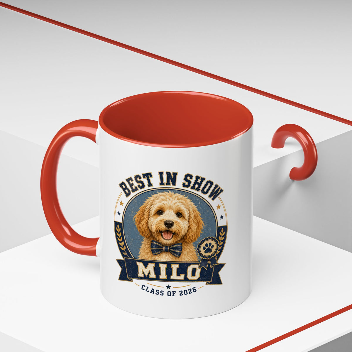 Milo Bailey Dog Dad Mom Best in Show Milo Coffee Mug — Personalized Dog Lover Gift (Class of 2026)