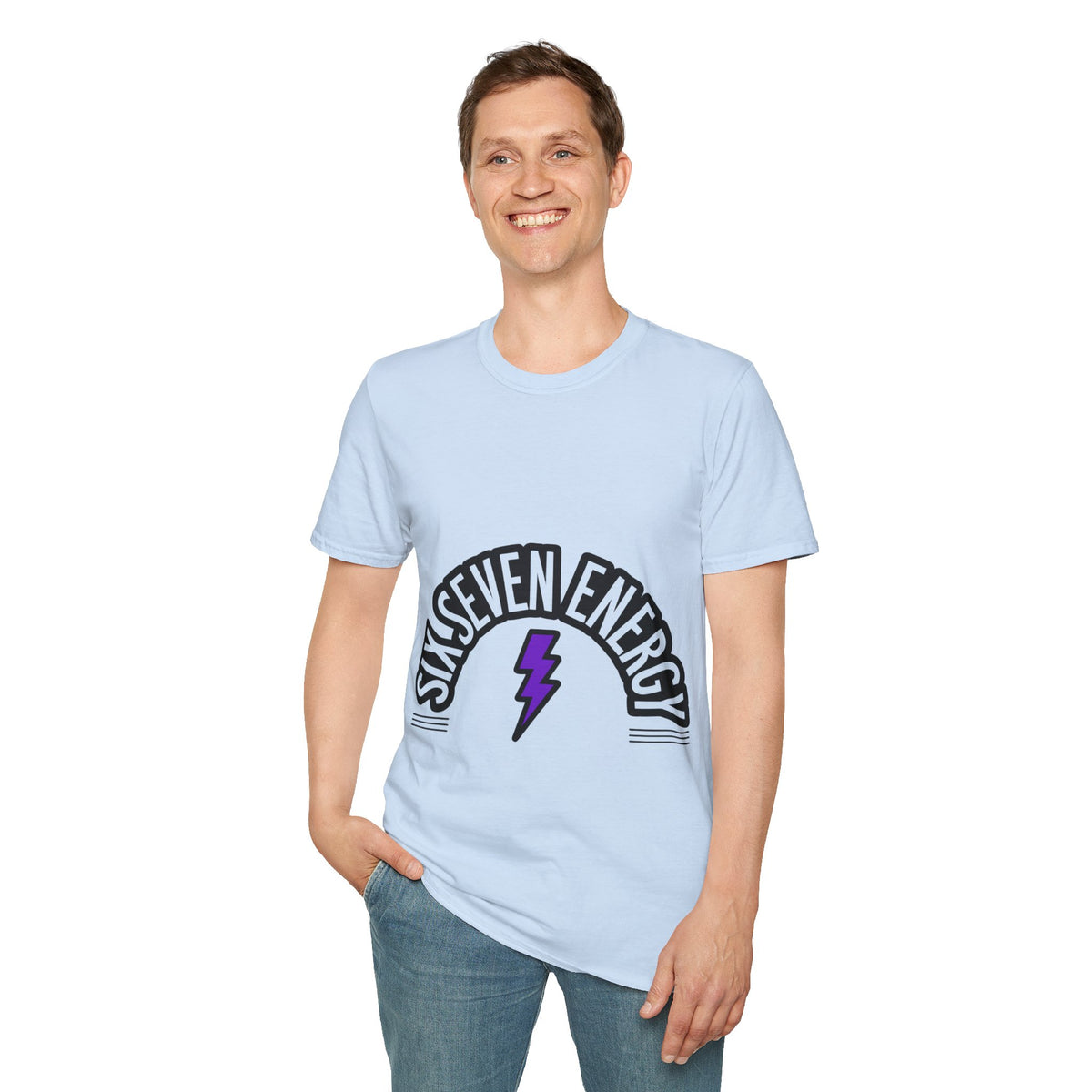 Six Seven Energy Retro Lightning Tee - Bold Slogan Punk Rock Graphic T-Shirt - Trending Now - September 2026