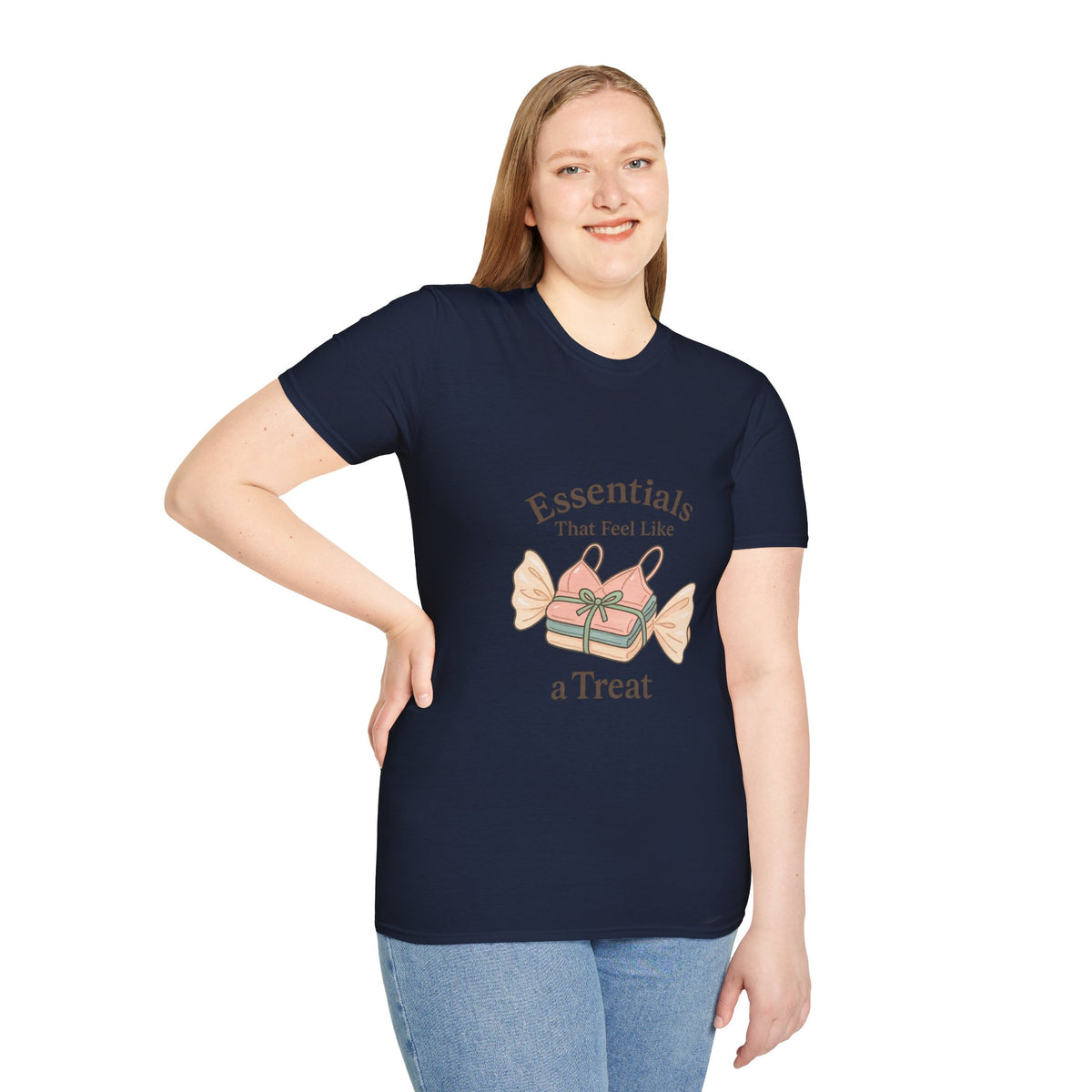 T-Shirt - "Essentials Are Hard To Resist" Candy Graphic Tee - Trending Now - October 2026