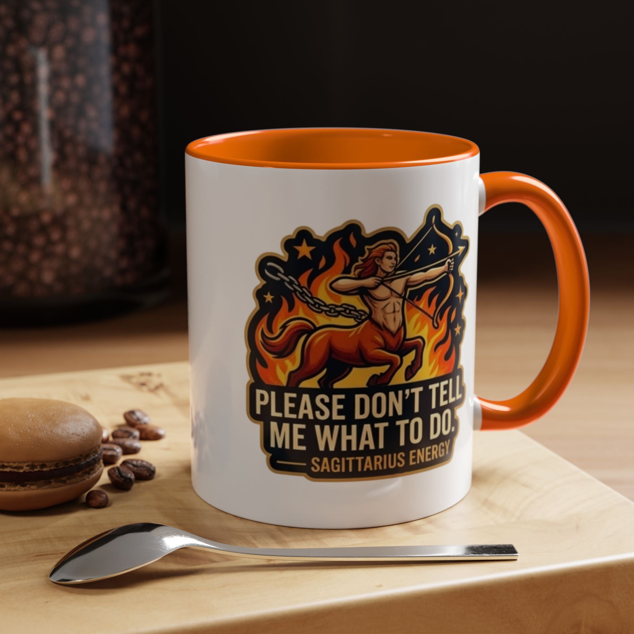 Sagittarius Coffee Mug — "Please Don't Tell Me What To Do" Zodiac Accent Mug (11/15oz)