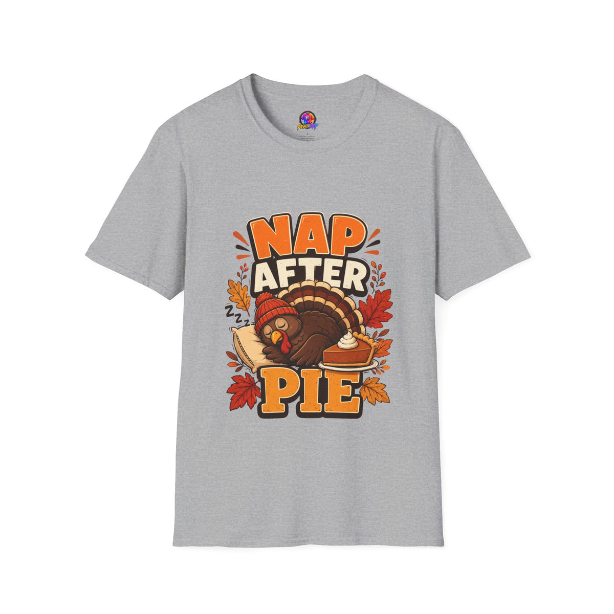 Thanksgiving T-Shirt Nap After Pie T-Shirt — Funny Thanksgiving Turkey Tee