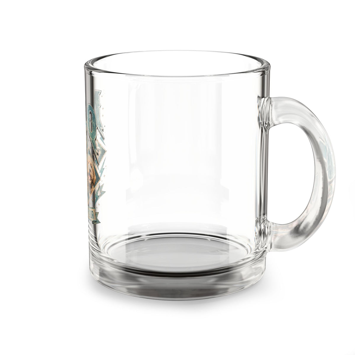 Milo "Good Boy Four" 10oz Glass Mug — Personalized Dog Photo Coffee Cup Milo Bailey Dog Dad Mom  Glass Mug 10 oz