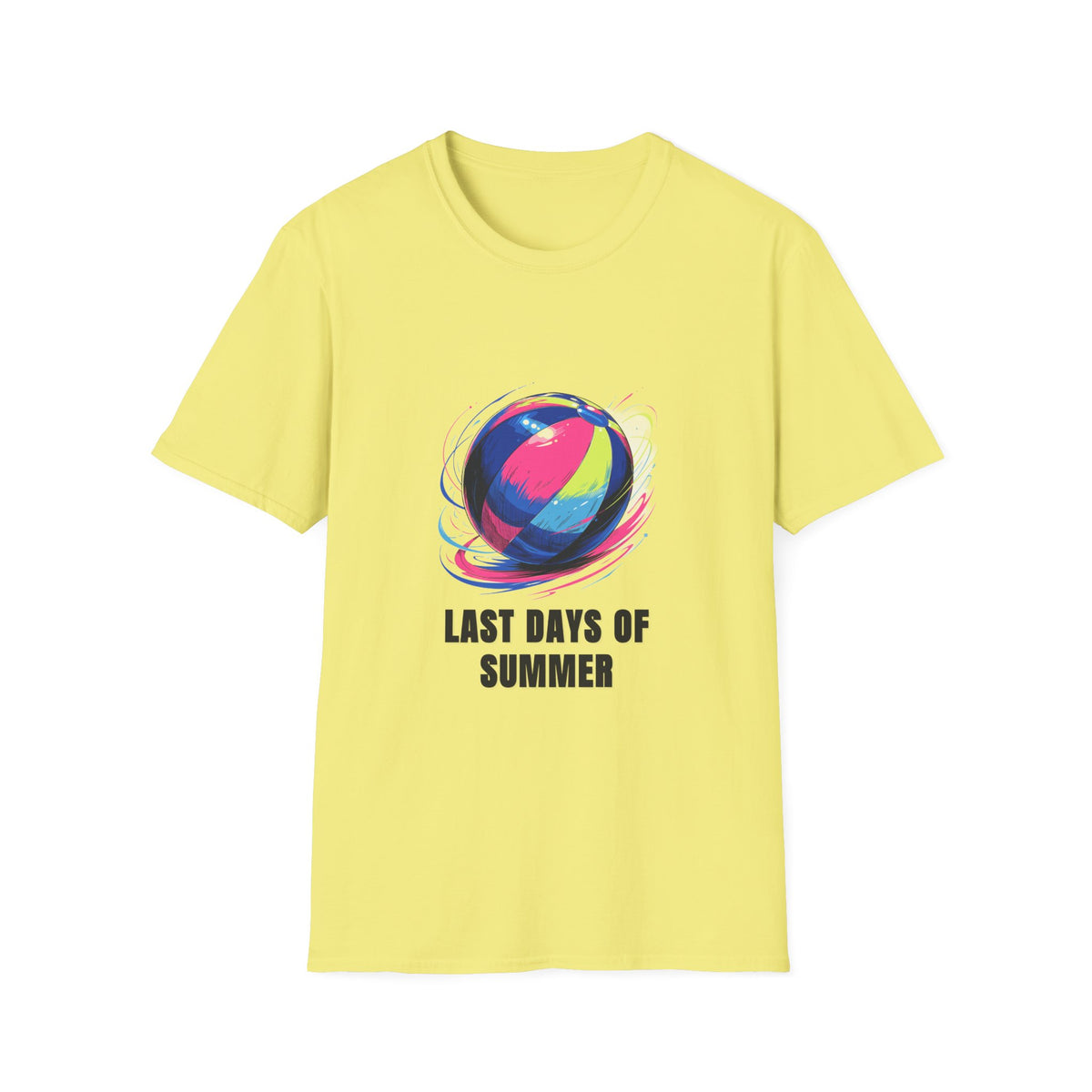 Last Days of Summer T-Shirt — Colorful Beach Ball Graphic Tee - Trending Now - August 2026