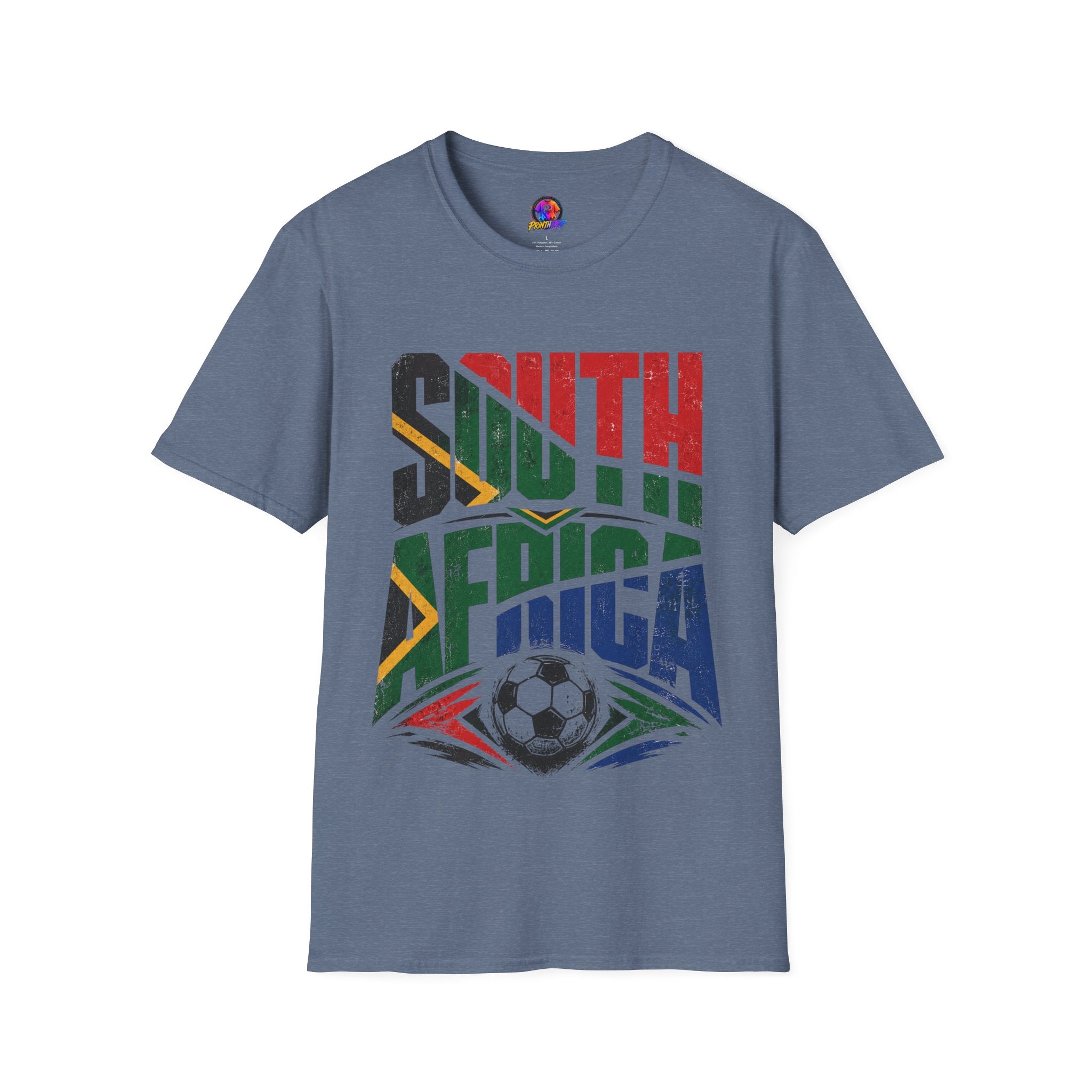 South Africa Soccer T-Shirt — Vintage Flag Football Fan Tee