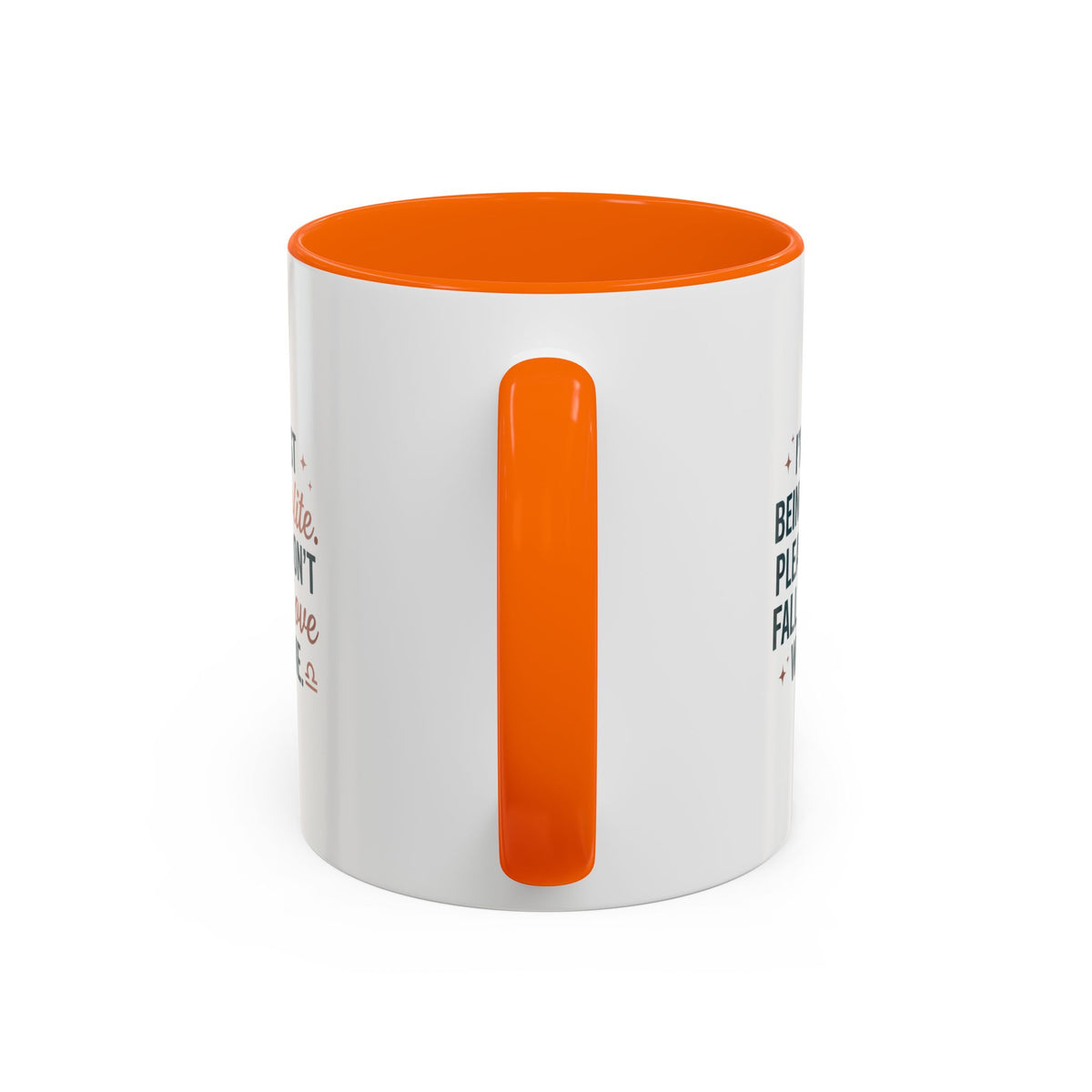Libra Zodiac I'm Just Being Polite Coffee Mug — Funny Romantic Humor Accent Mug