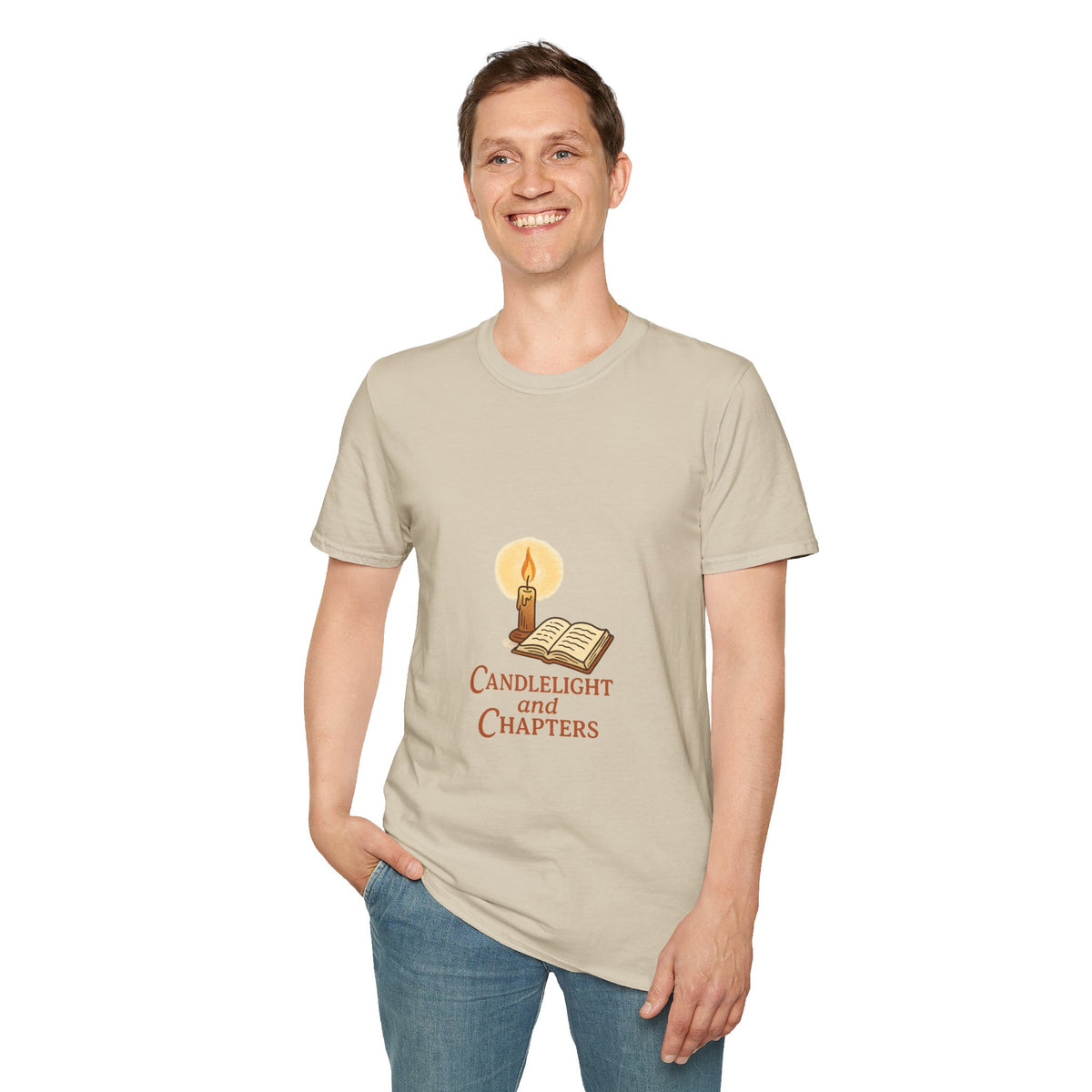 Candlelight and Chapters T-Shirt — Cozy Reading Booklover Tee - Trending Now - October 2026