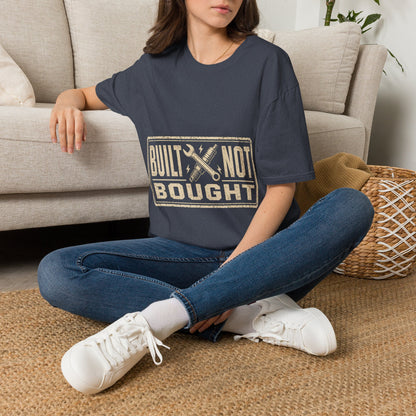 Built Not Bought T-Shirt — Vintage Mechanic Workwear Tee
